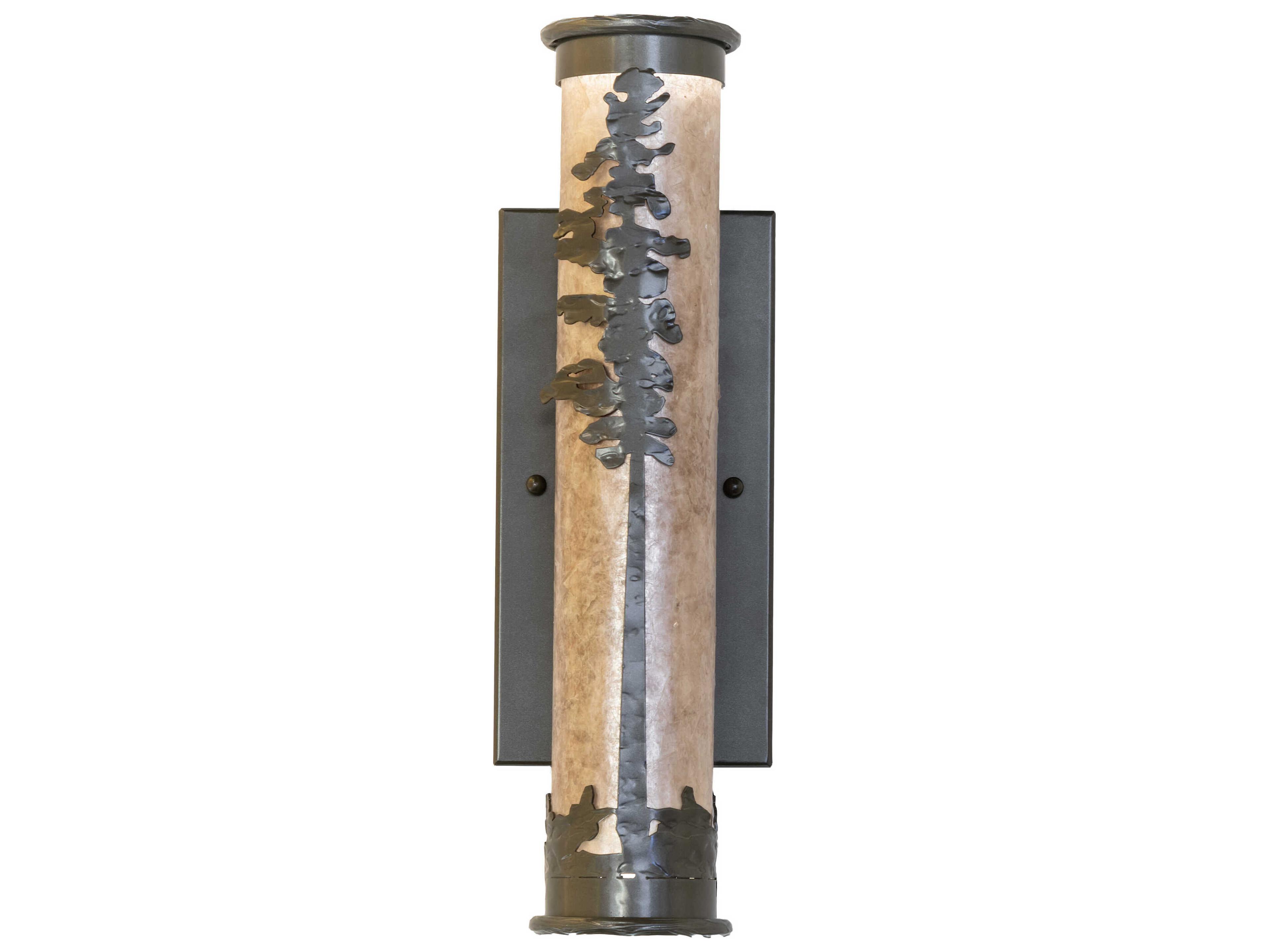 Meyda Tamarack 2-Light Oil Rubbed Bronze Glass Wall Sconce