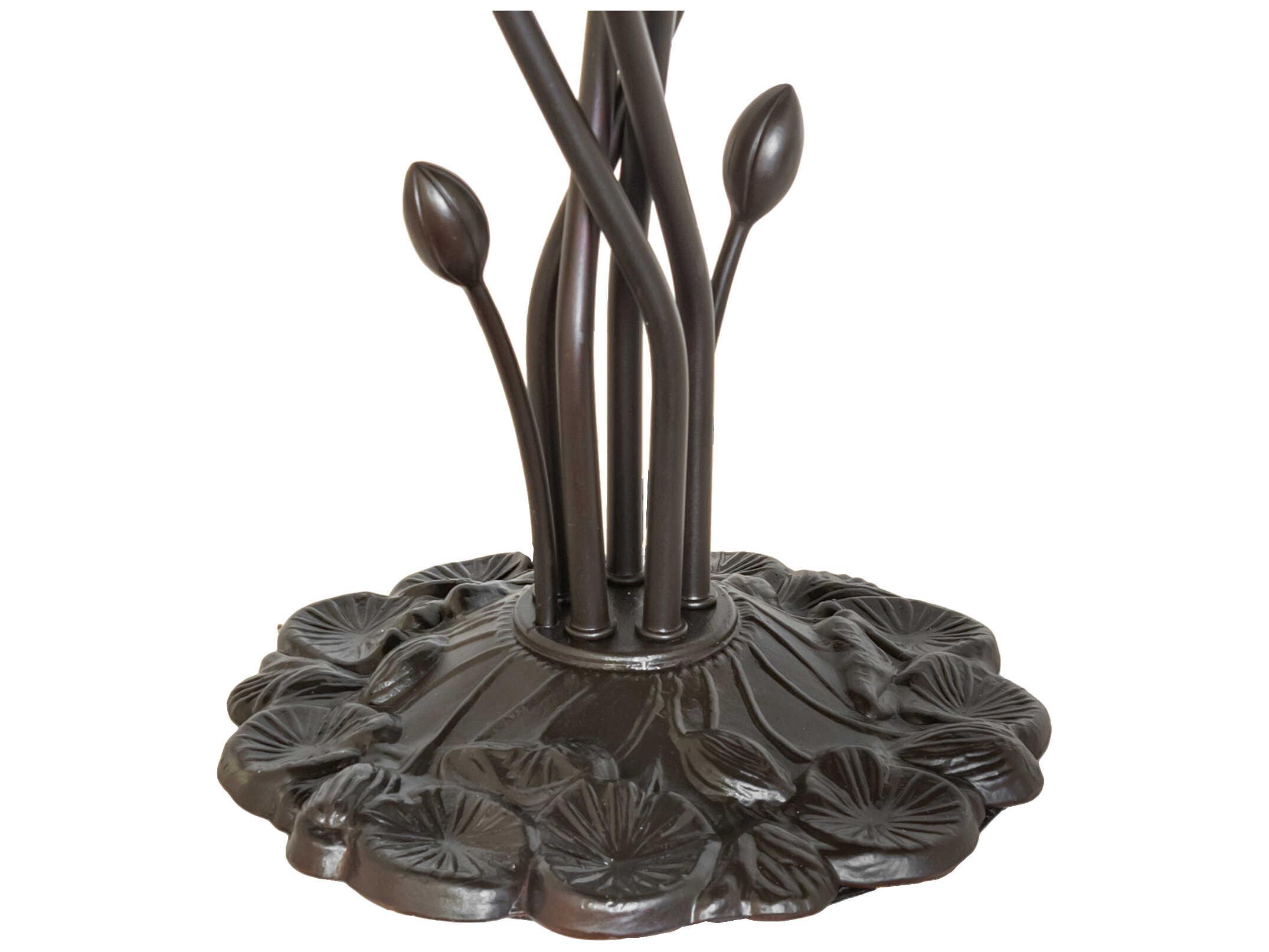 Meyda Lily Mahogany Bronze Table Lamp Base