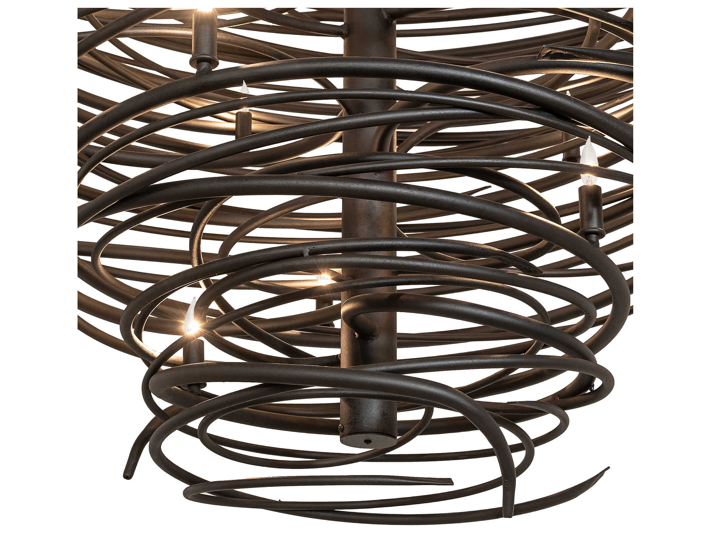 Meyda Cyclone 36-Light Black Chandelier