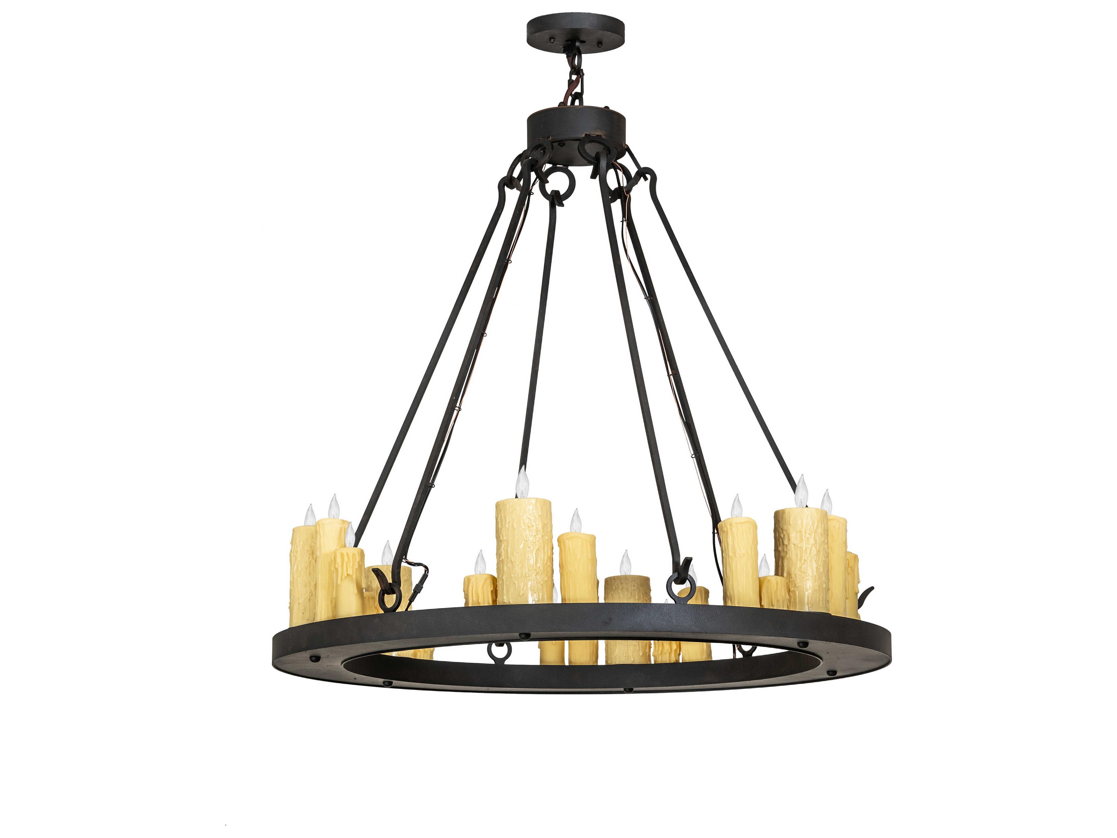 Meyda Deina 24-Light Chestnut Brown Candelabra Chandelier