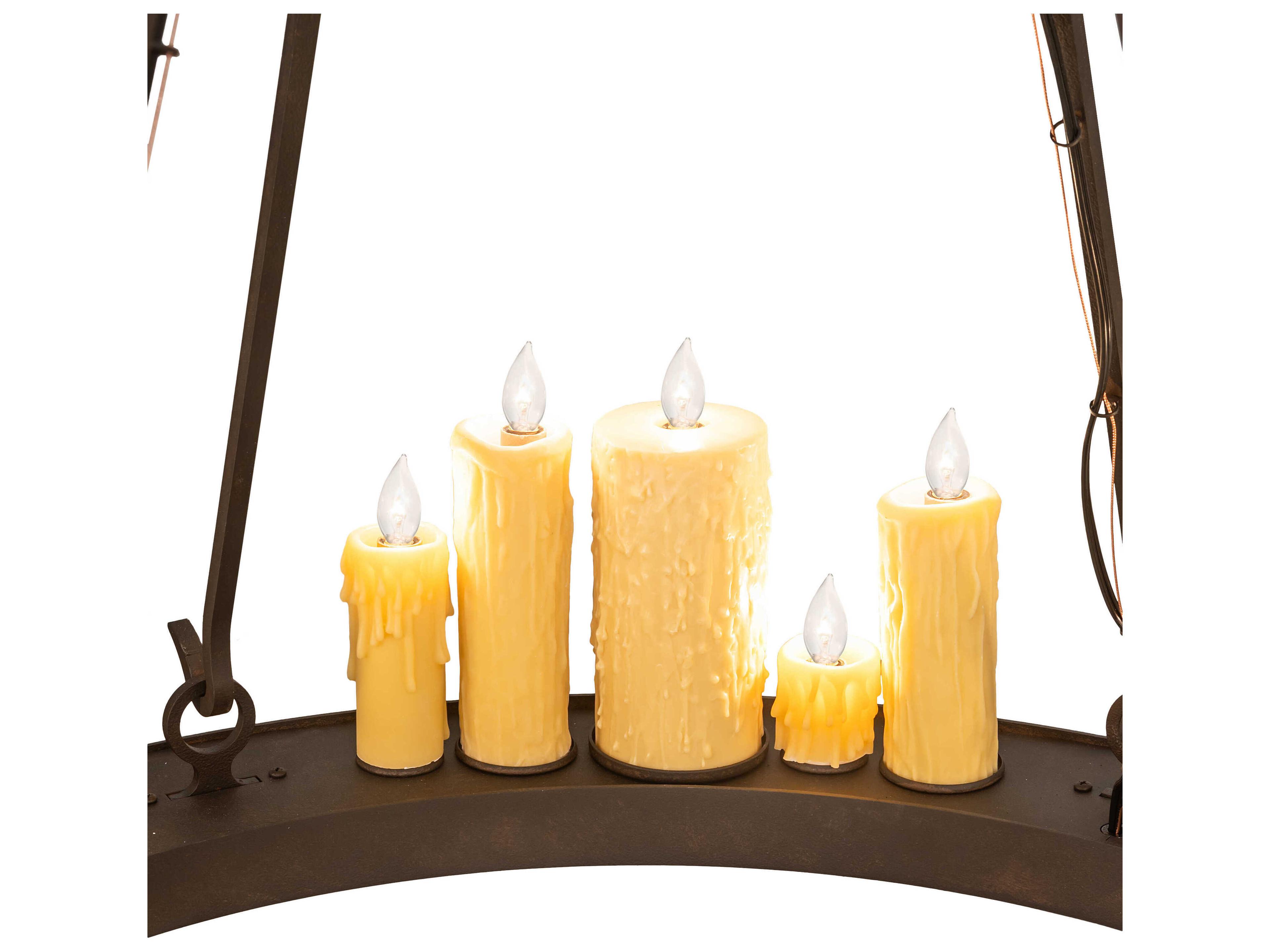 Meyda Deina 24-Light Chestnut Brown Candelabra Chandelier