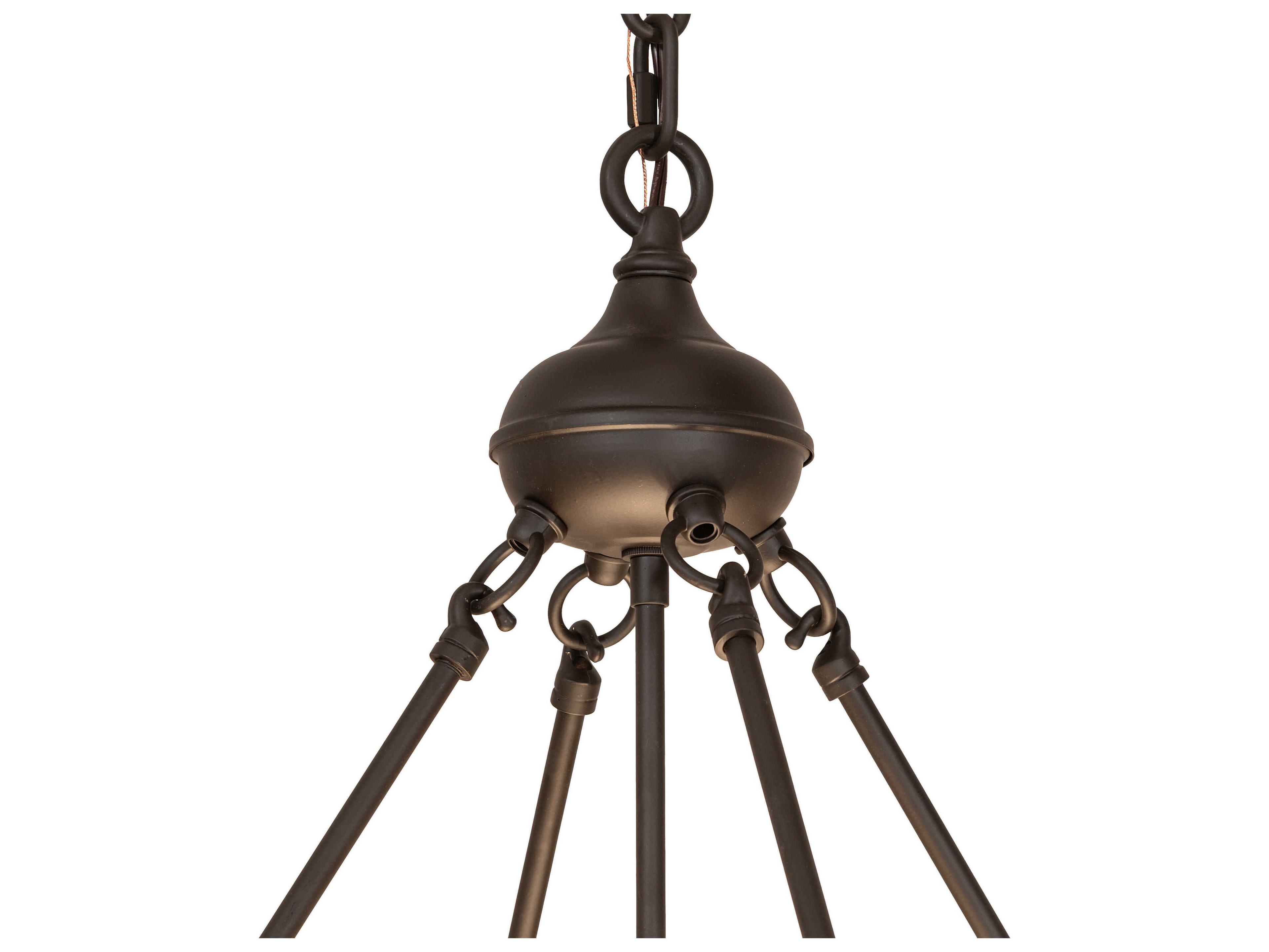 Meyda Cypola 8-Light Oil Rubbed Bronze Bowl Pendant