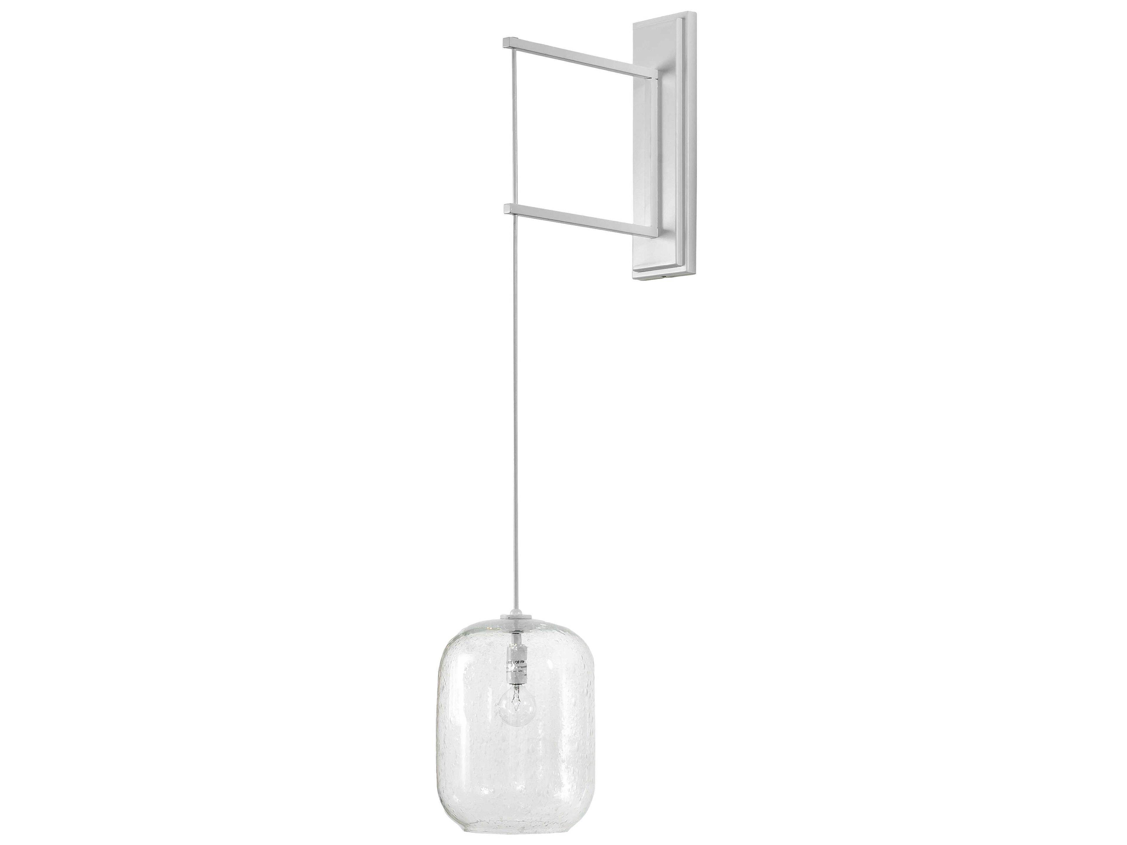 Meyda Pastilla 1-Light Gloss White Glass Wall Sconce