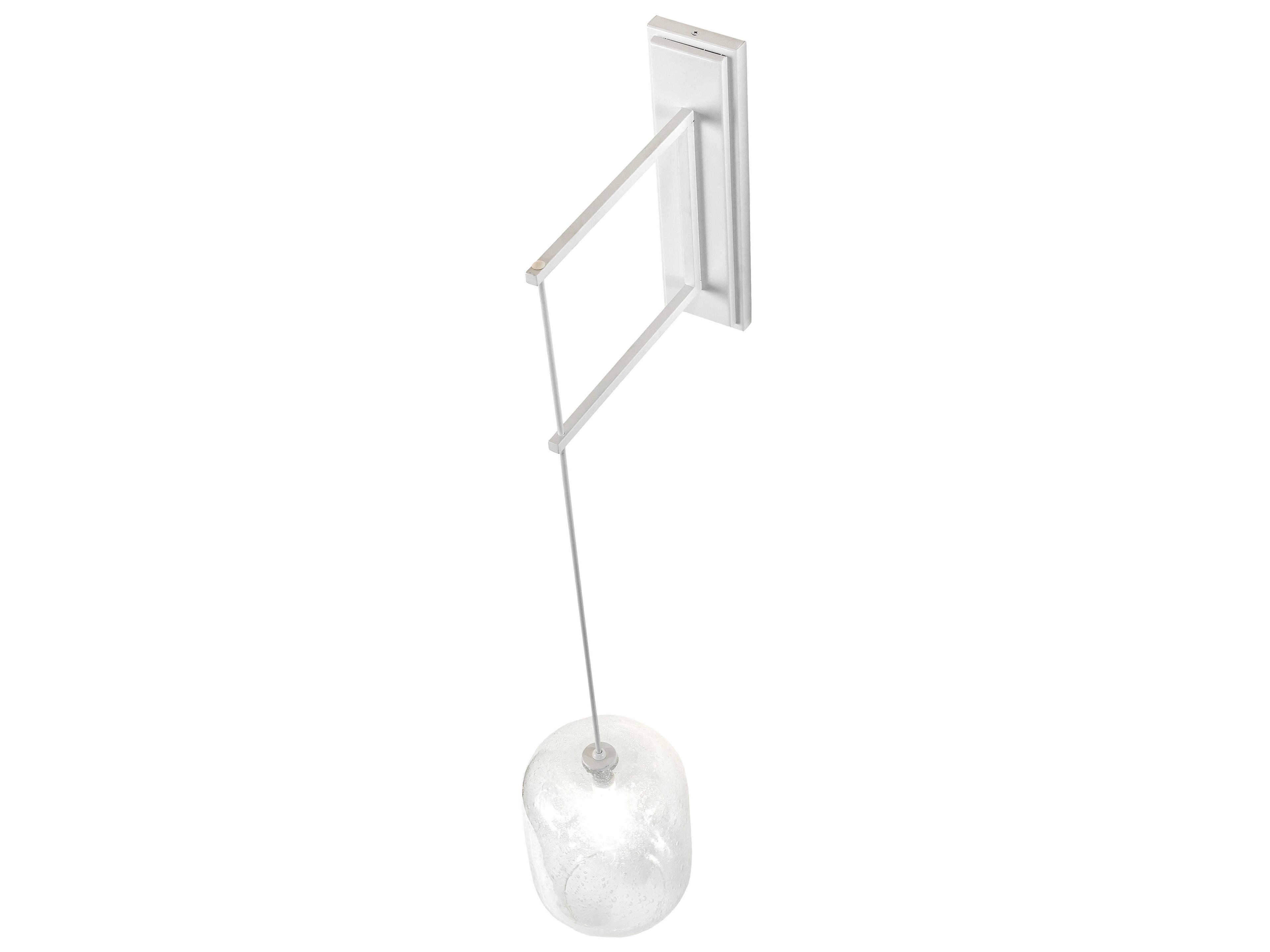 Meyda Pastilla 1-Light Gloss White Glass Wall Sconce
