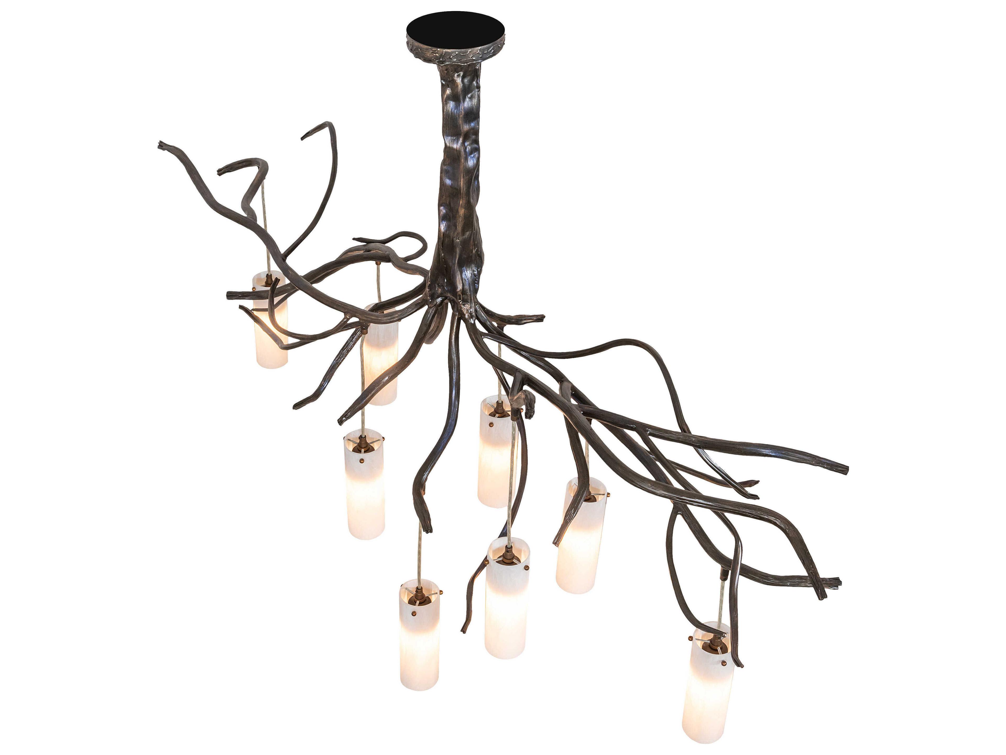 Meyda Winter Solstice 8-Light Dark Burnished Antique Copper Island Pendant