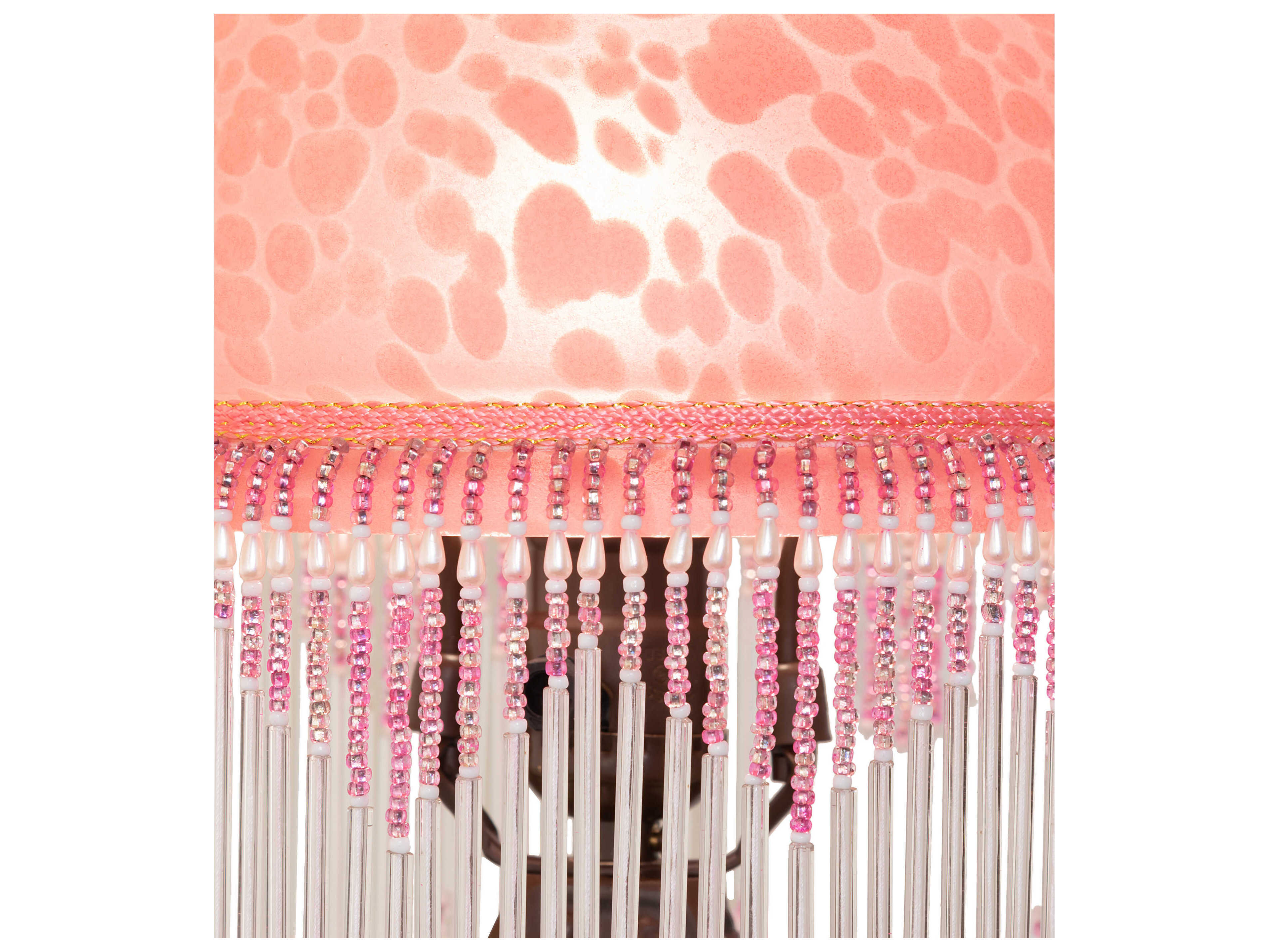 Meyda Roussillon Cherub Mahogany Bronze Cranberry Glass Table Lamp with Shade