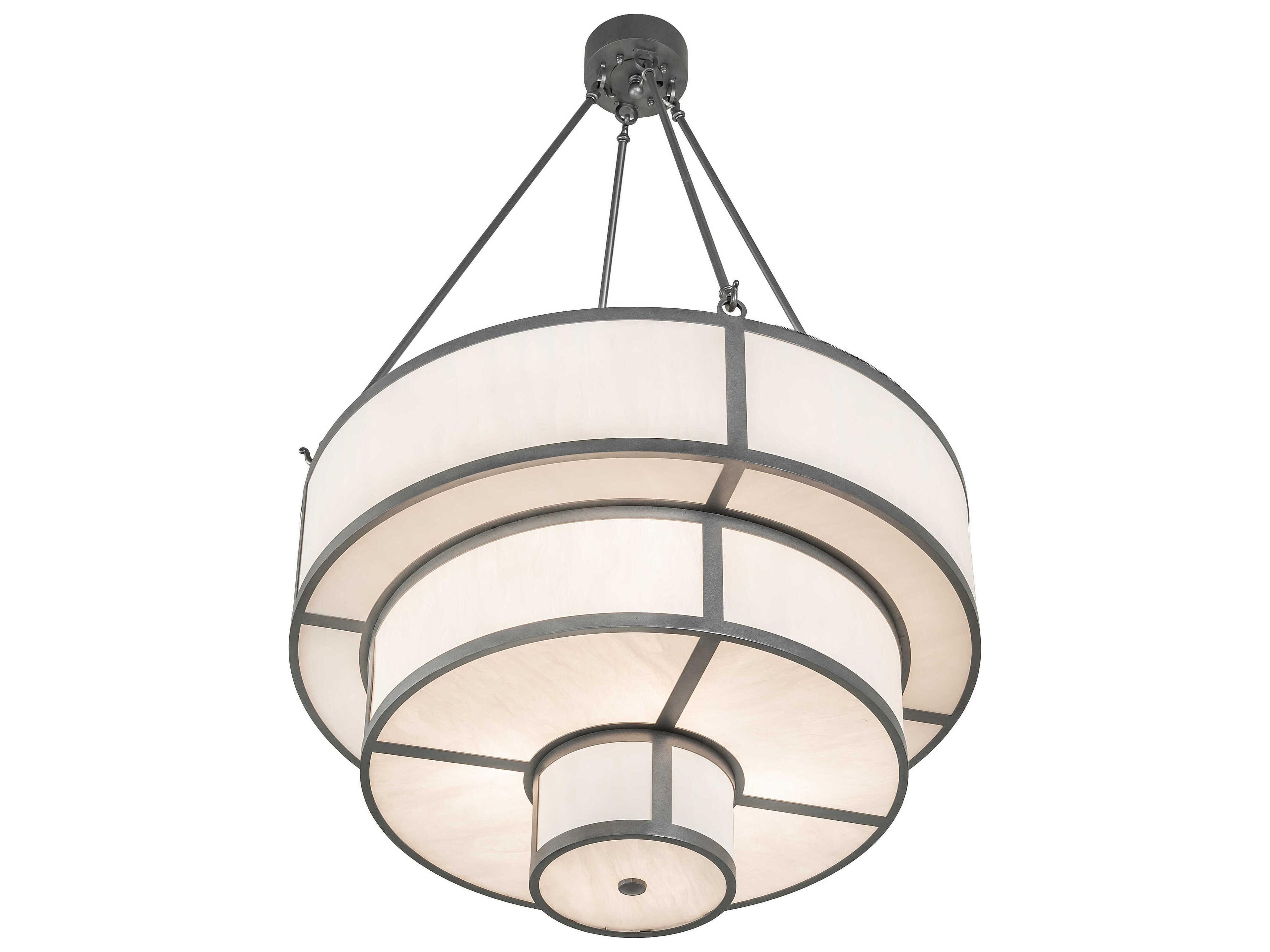 Meyda Jayne 12-Light Pewter Tiered Pendant
