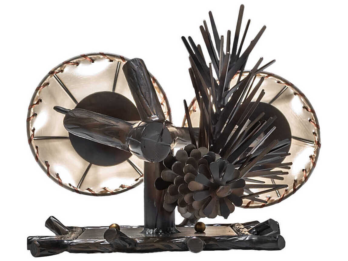 Meyda Pinewood 2-Light Light Burnished Antique Copper Wall Sconce