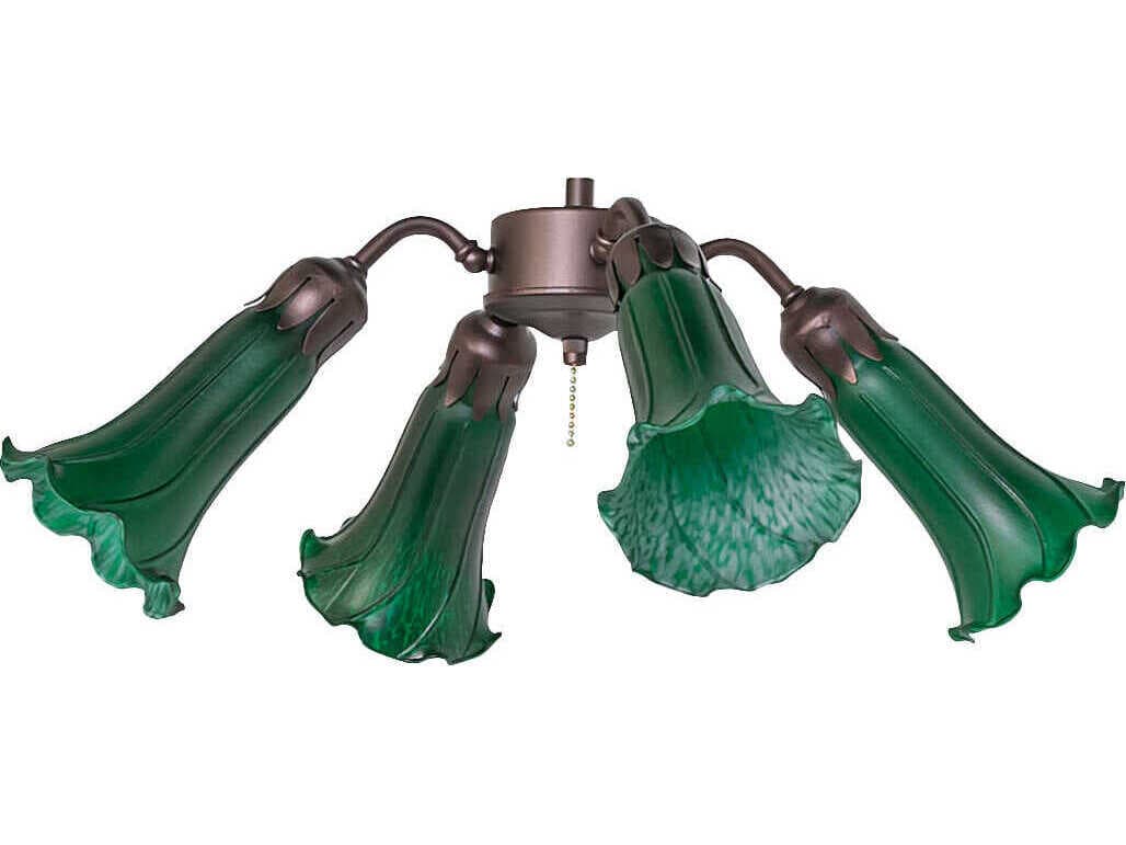 Meyda Pond Lily Tiffany 4 - Light Fan Kit