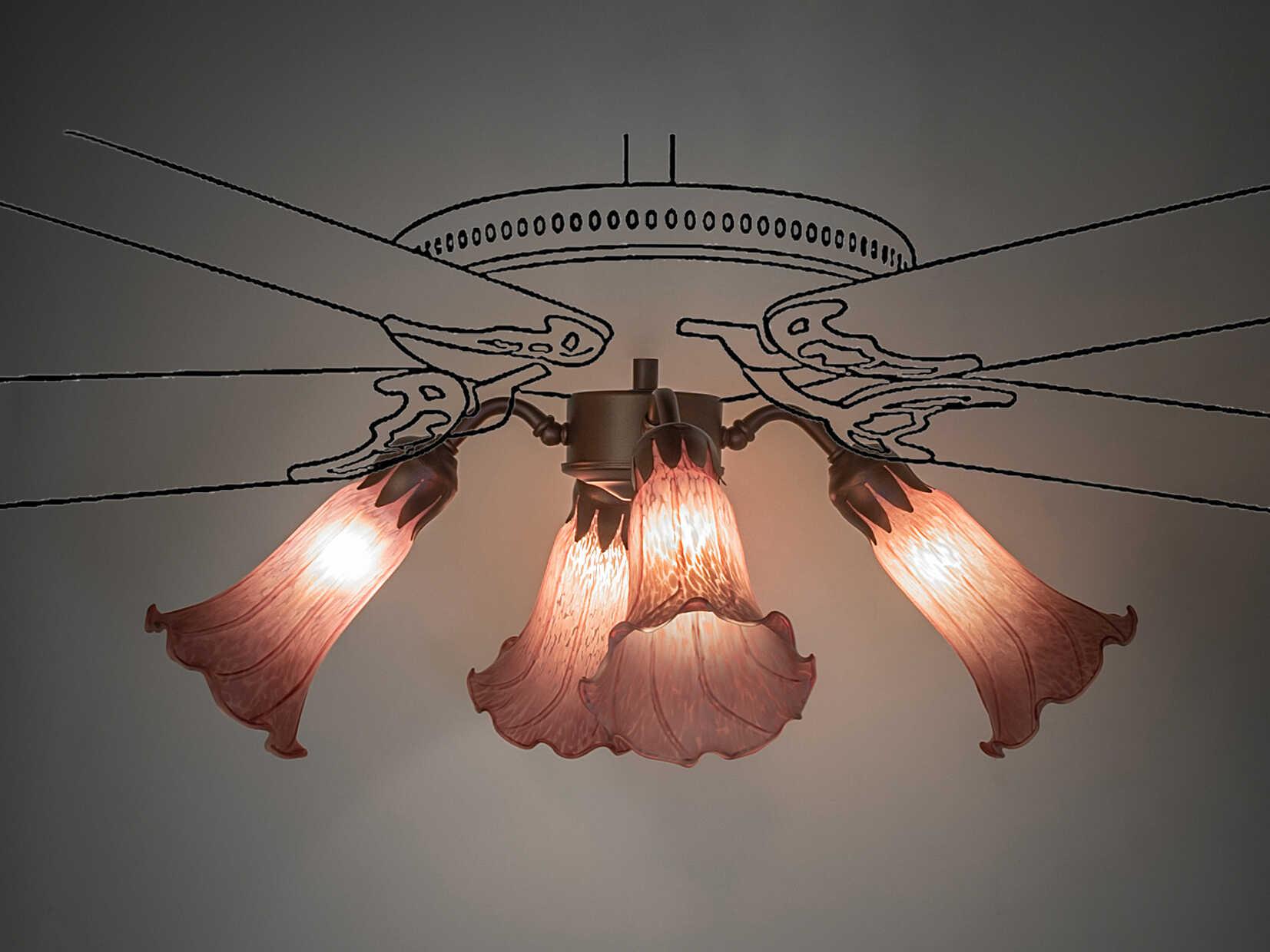 Meyda Pond Lily 4 - Light Fan Kit