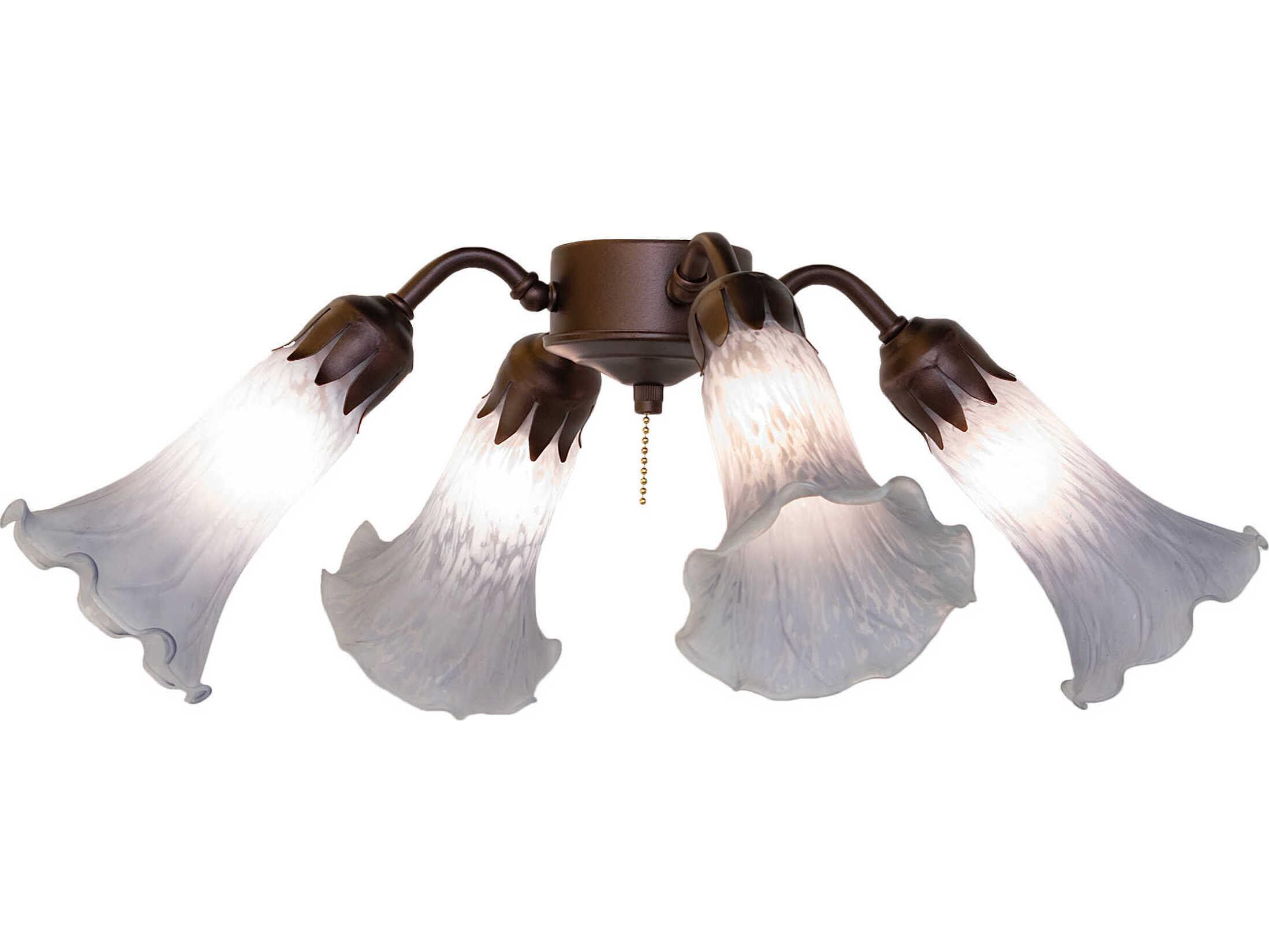 Meyda Pond Lily Tiffany 4 - Light Fan Kit