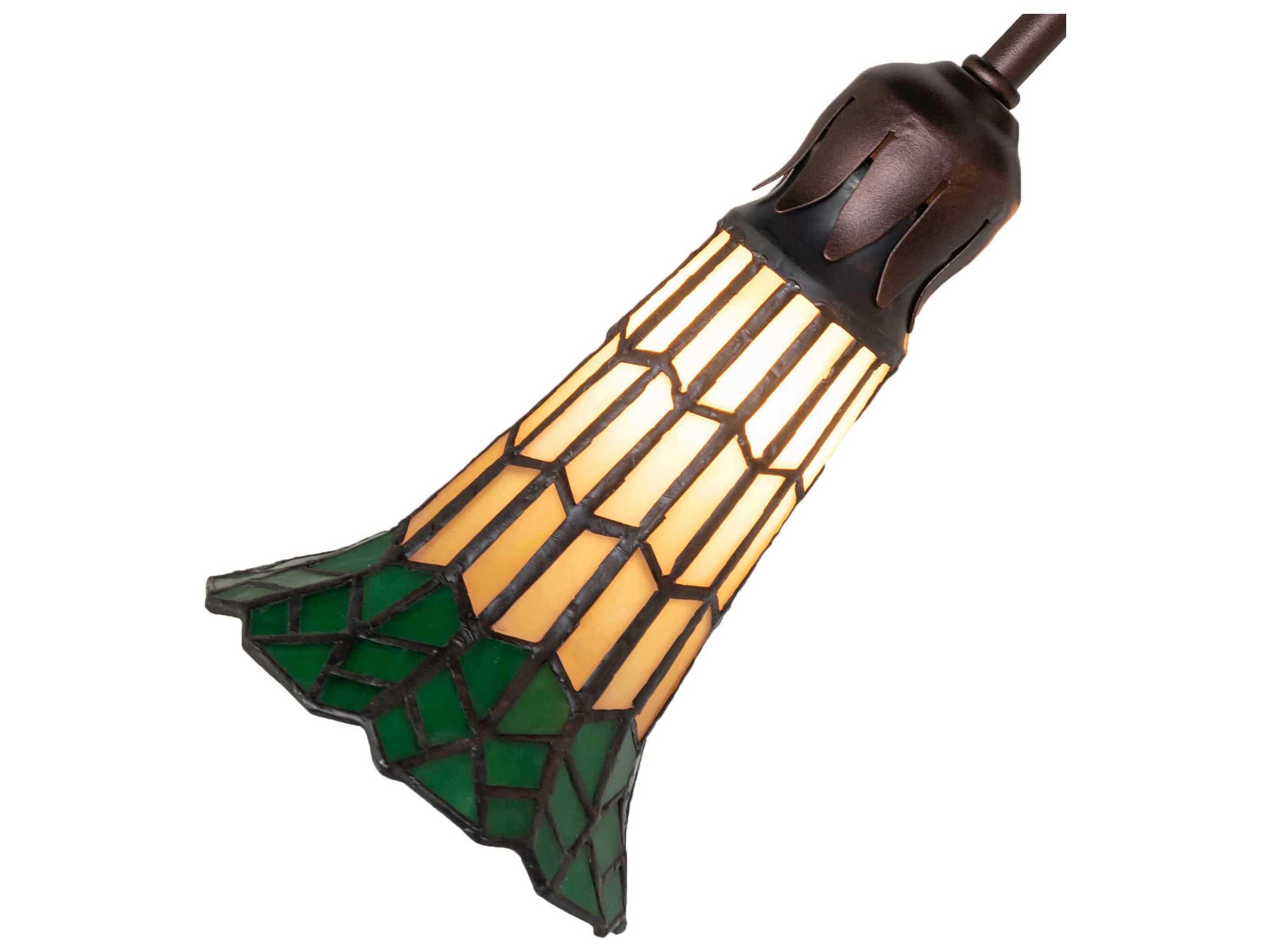 Meyda Stained Glass Pond Lily 4 - Light Fan Kit