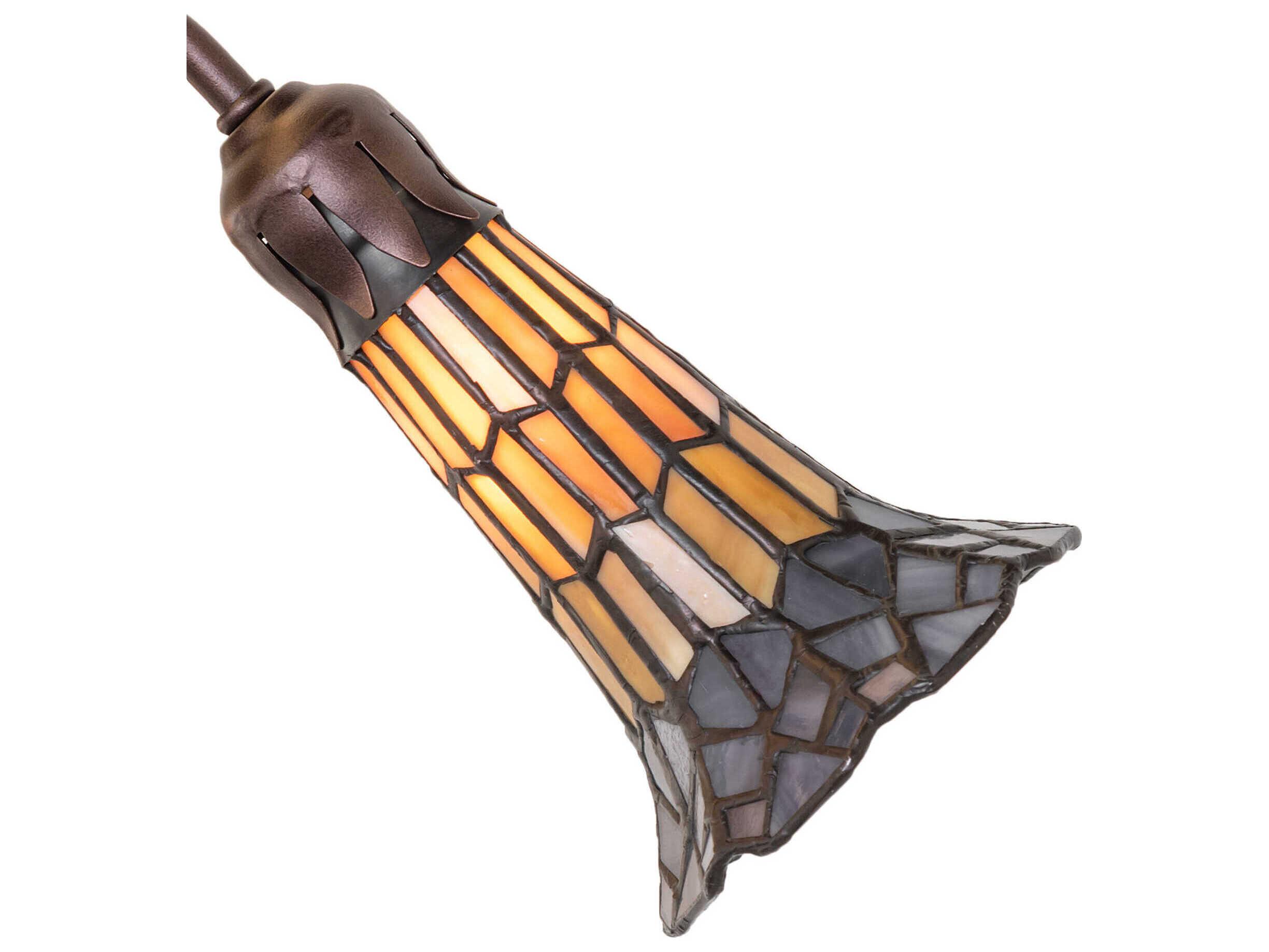 Meyda Stained Glass Pond Lily 4 - Light Fan Kit