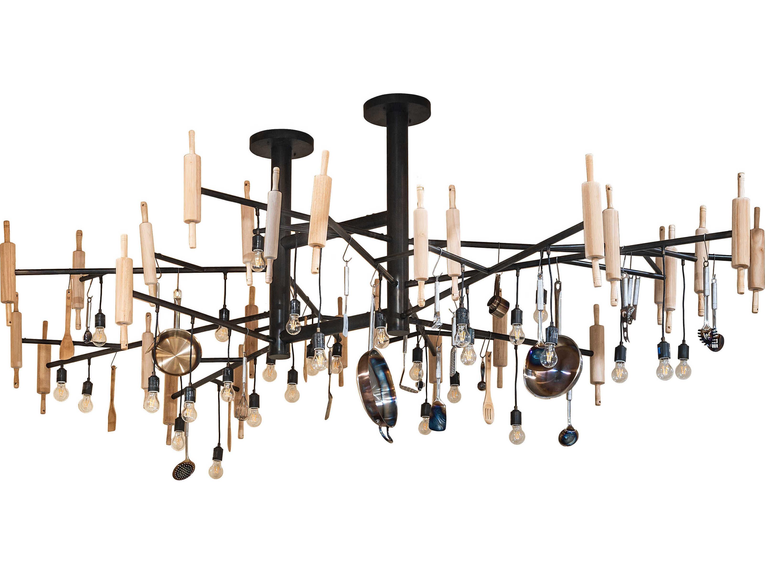 Meyda Alva 30-Light Burnished Antique Copper Chandelier