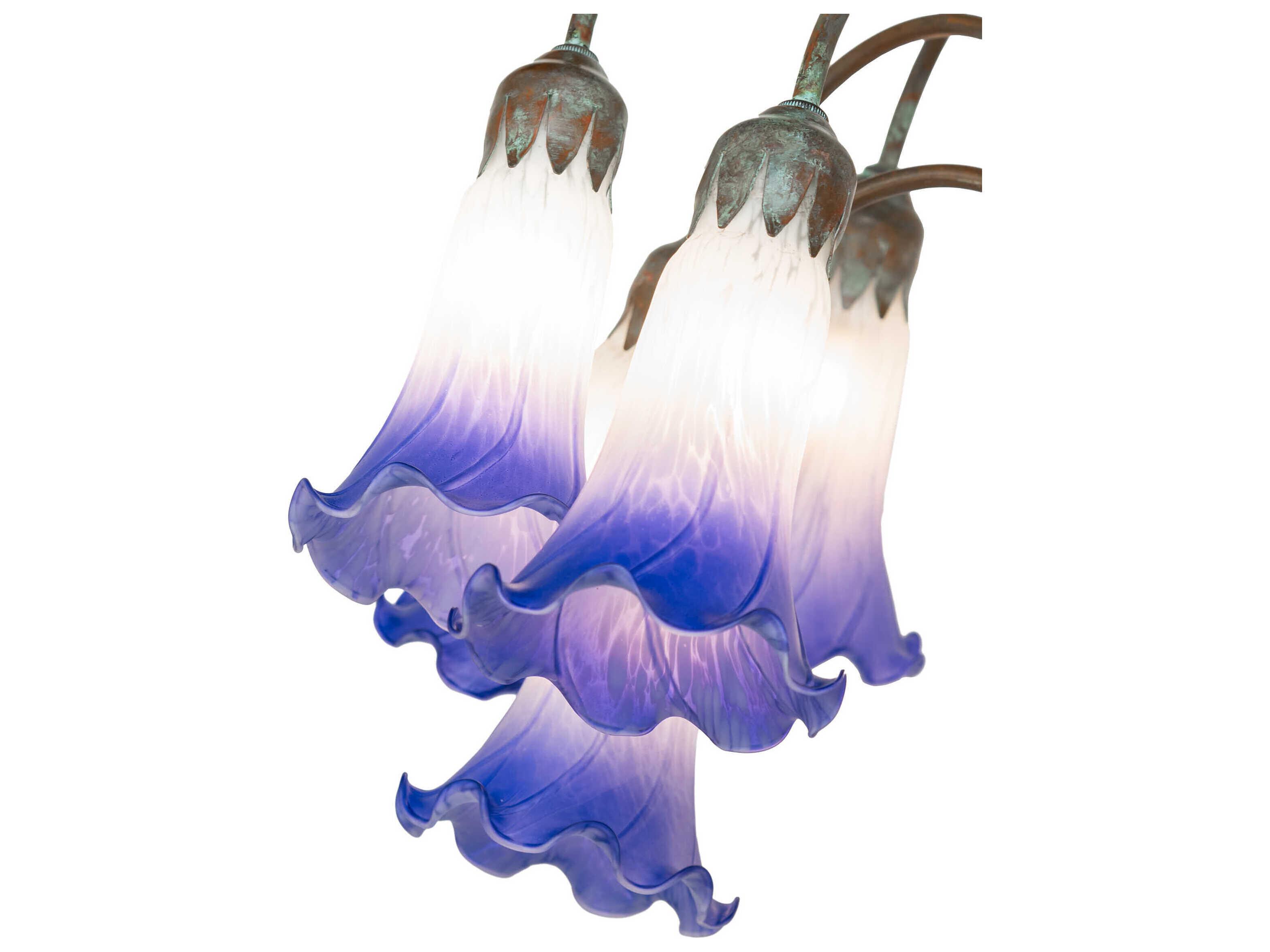 Meyda Pond Lily Bronze Floor Lamp