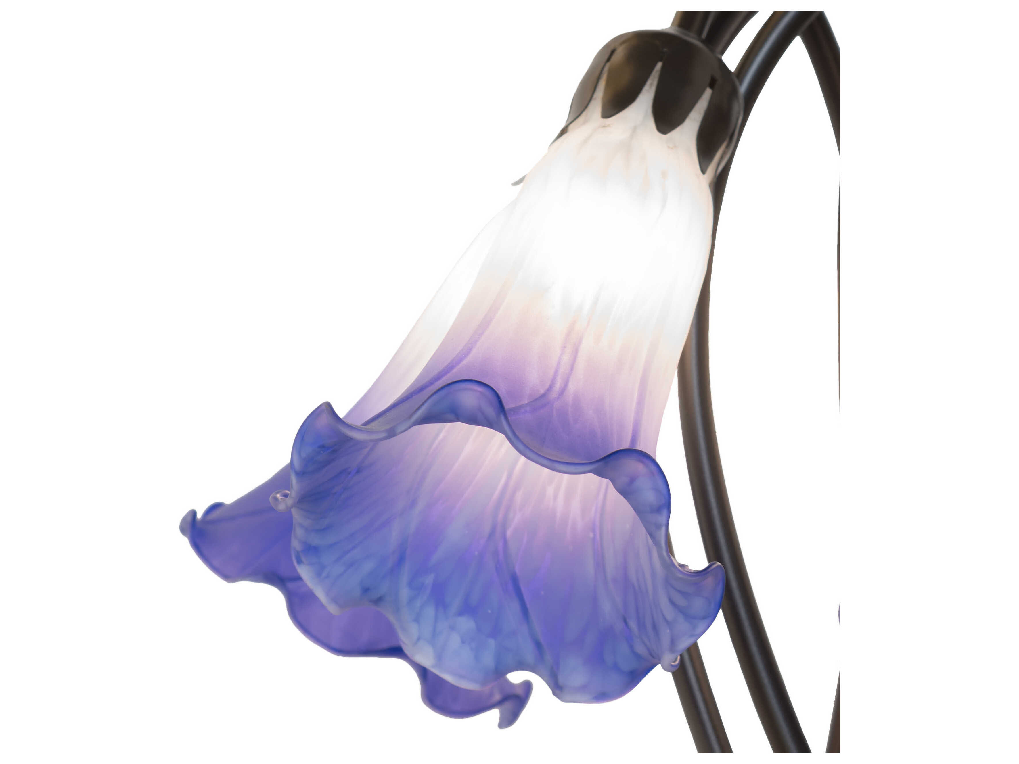 Meyda Pond Lily Mahogany Bronze Table Lamp