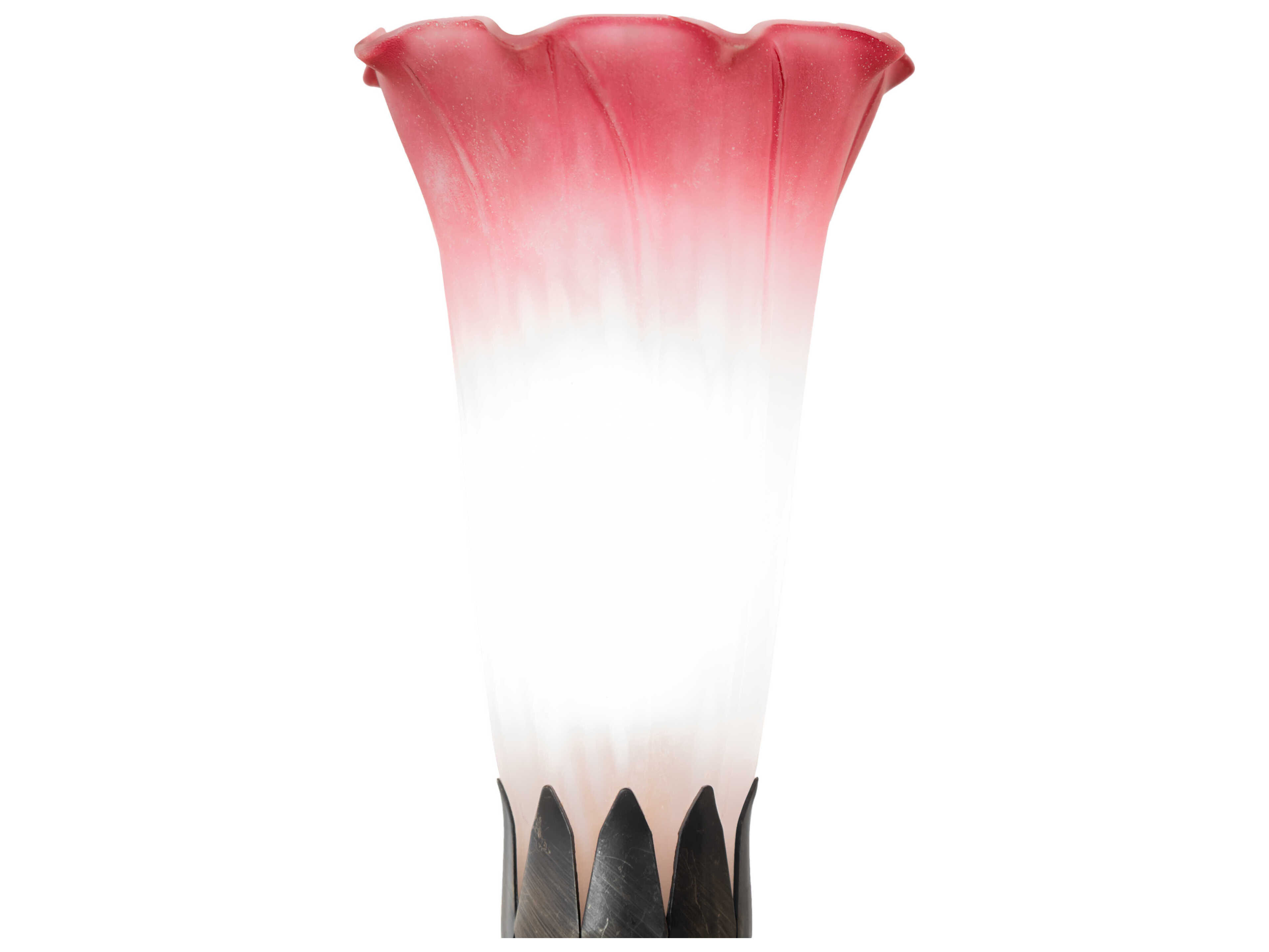 Meyda Pond Lily Antique Brass Table Lamp