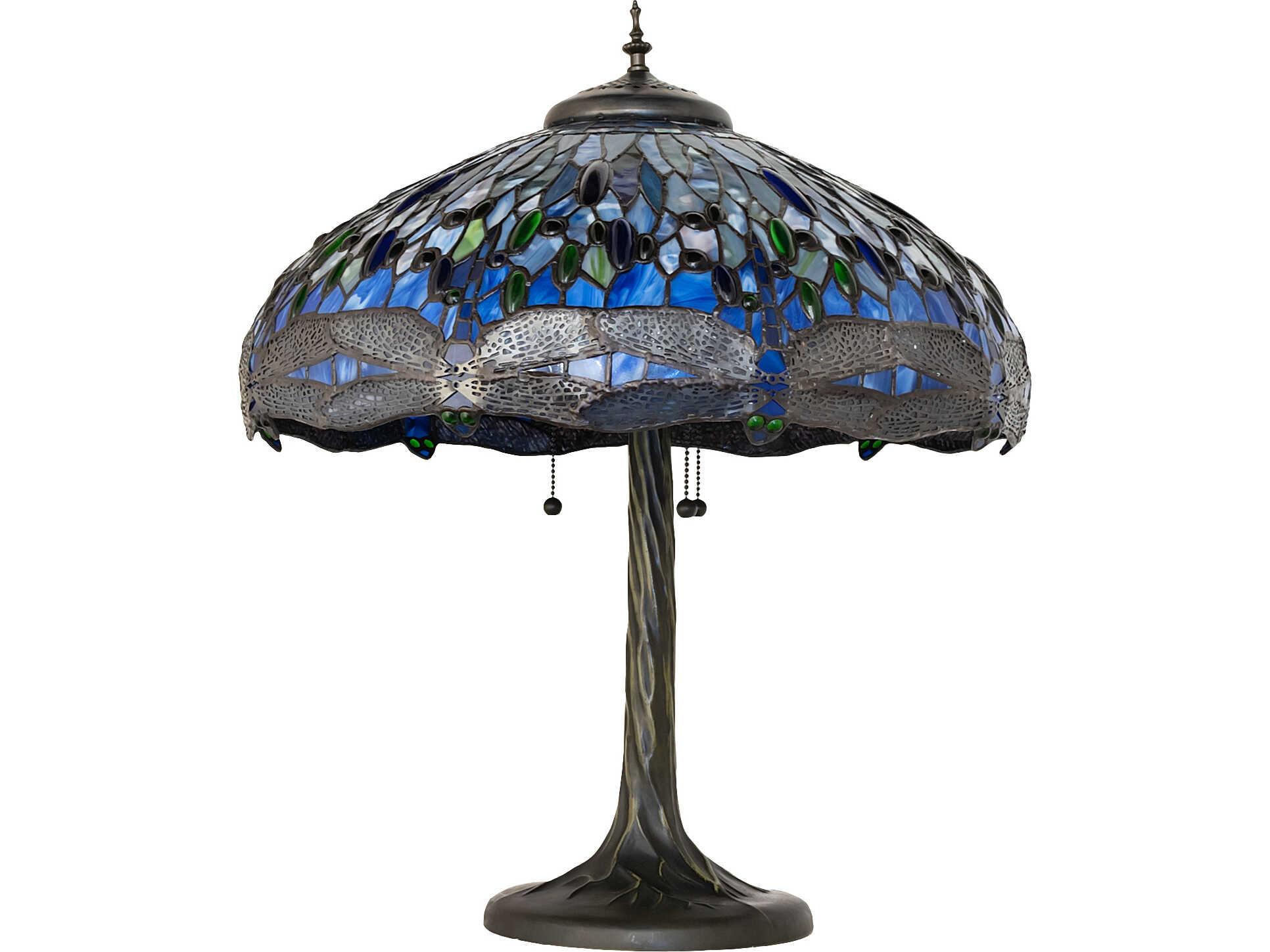 Meyda Tiffany Hanginghead Dragonfly Bronze Traditional Buffet Lamp