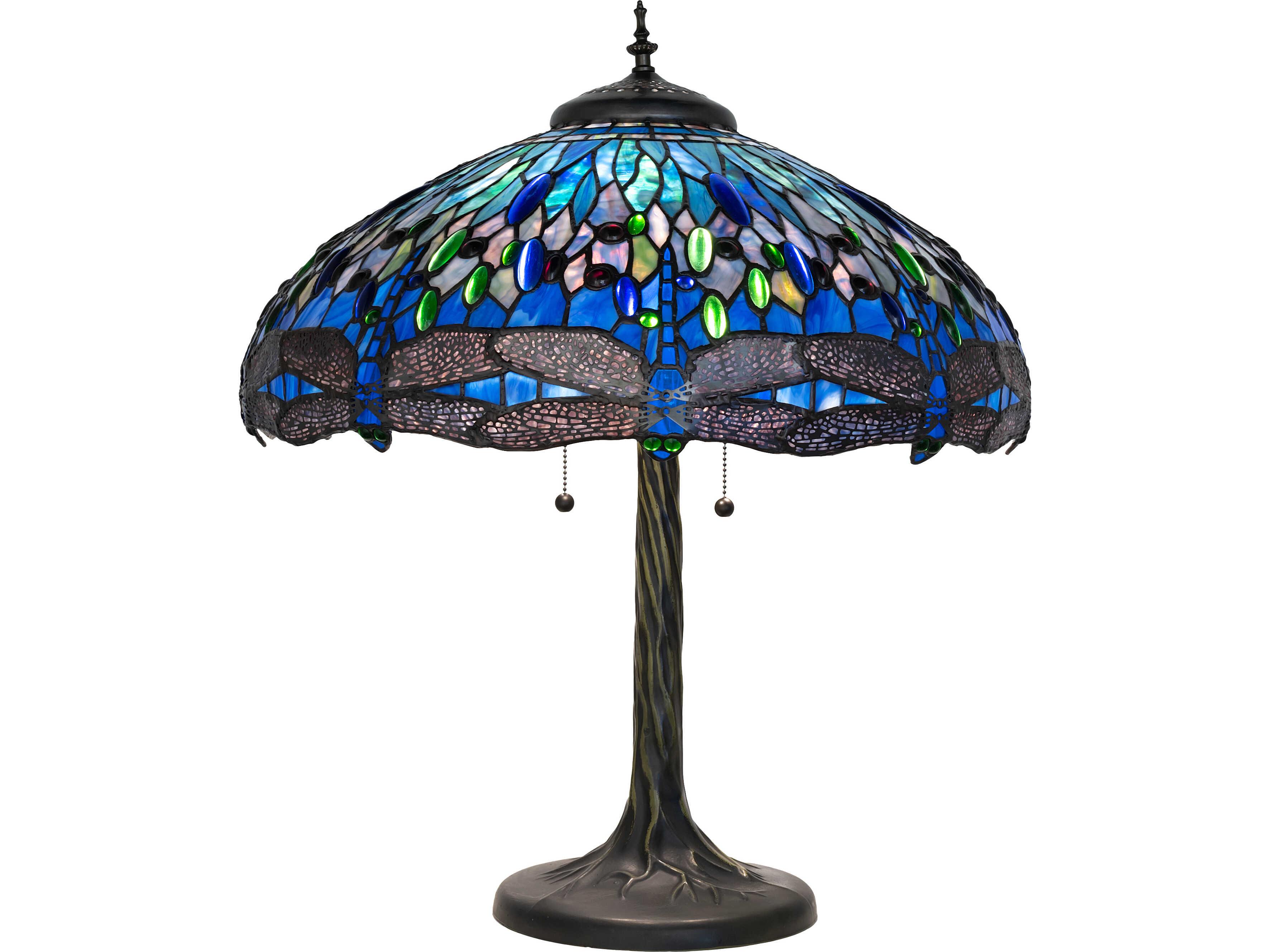 Meyda Tiffany Hanginghead Dragonfly Bronze Traditional Buffet Lamp