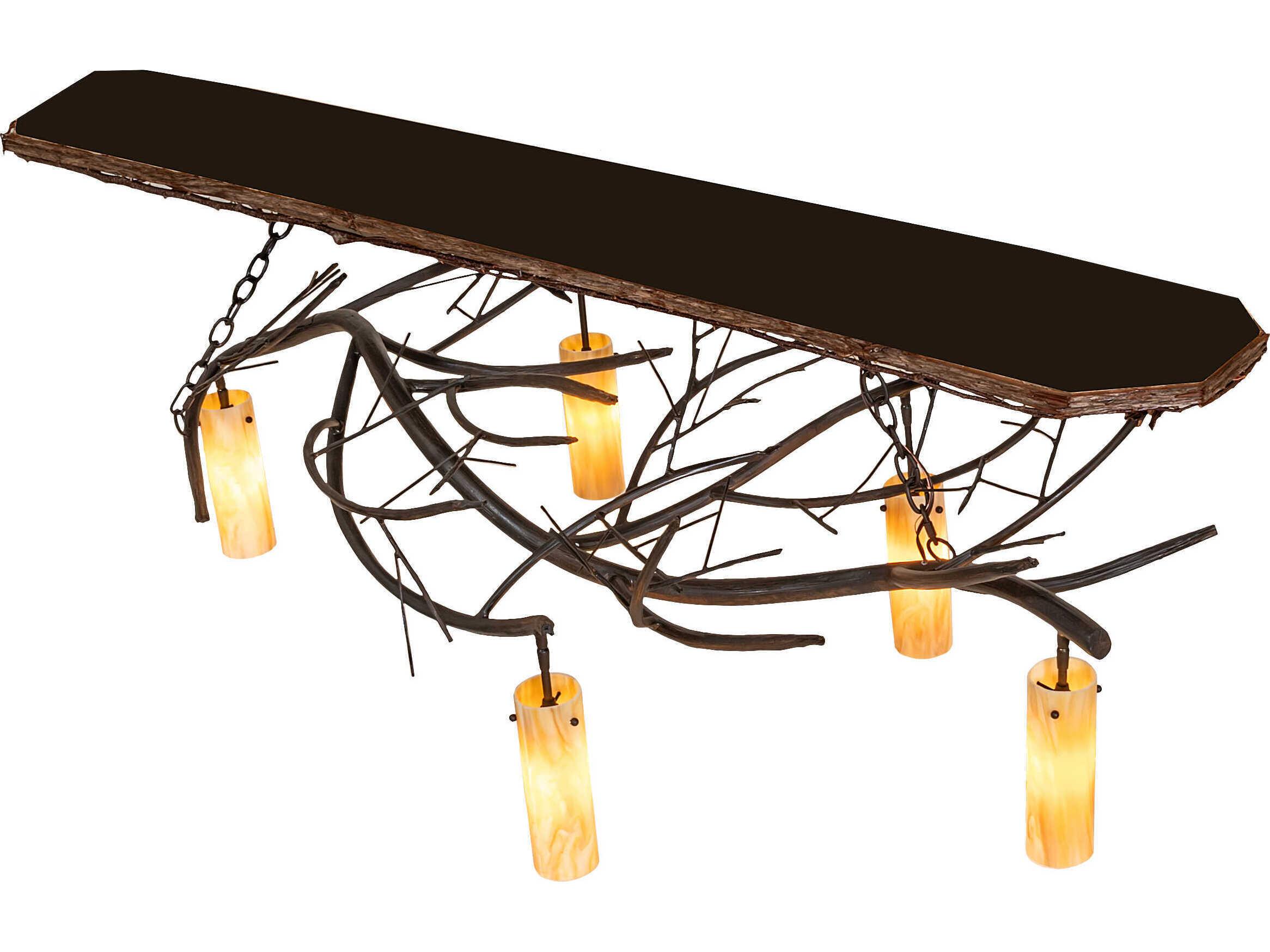 Meyda Winter Solstice 5-Light Rust Patina Copper Island Pendant