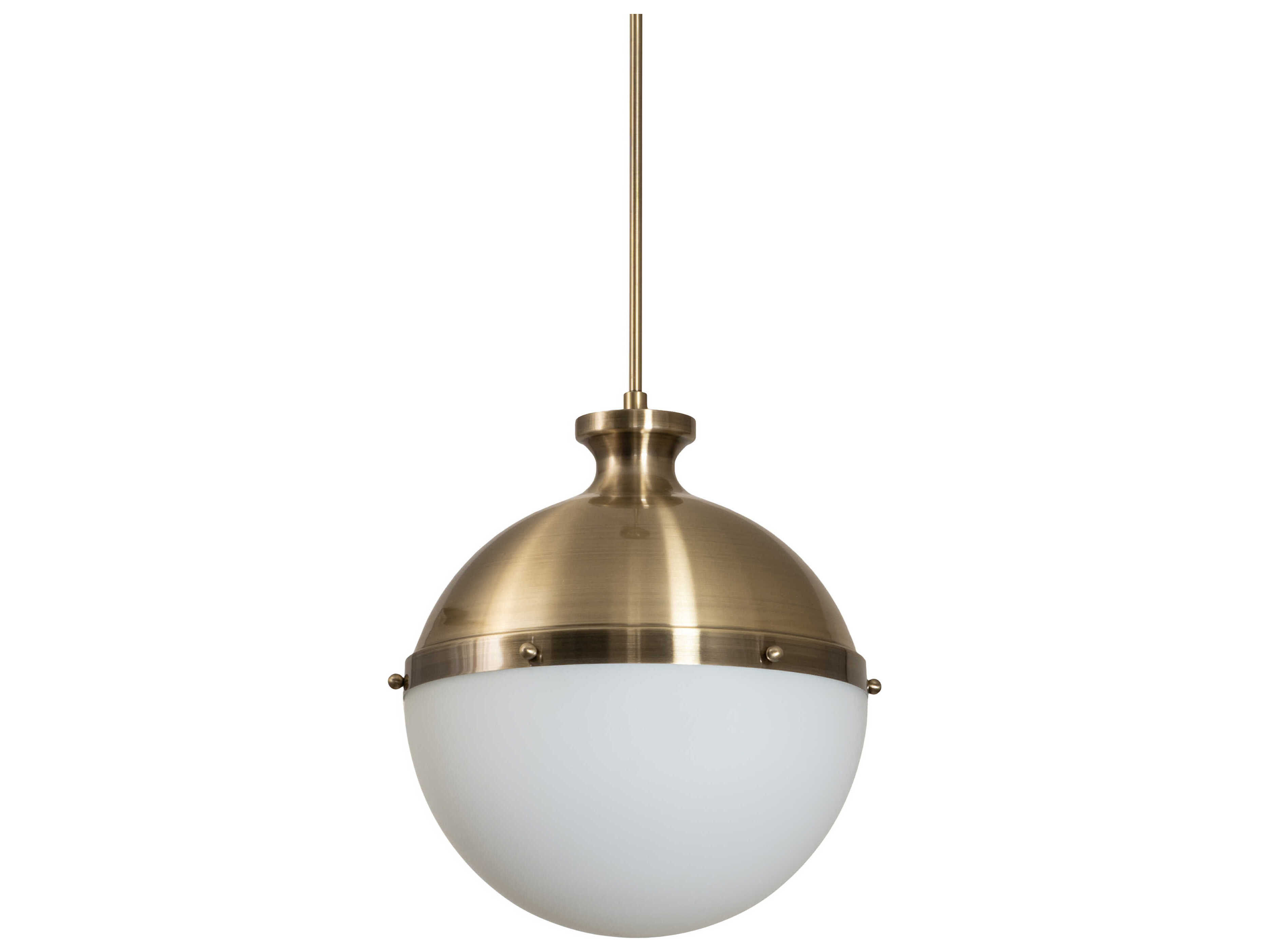 Meyda Huevo 2-Light Antique Bronze Glass Globe Pendant