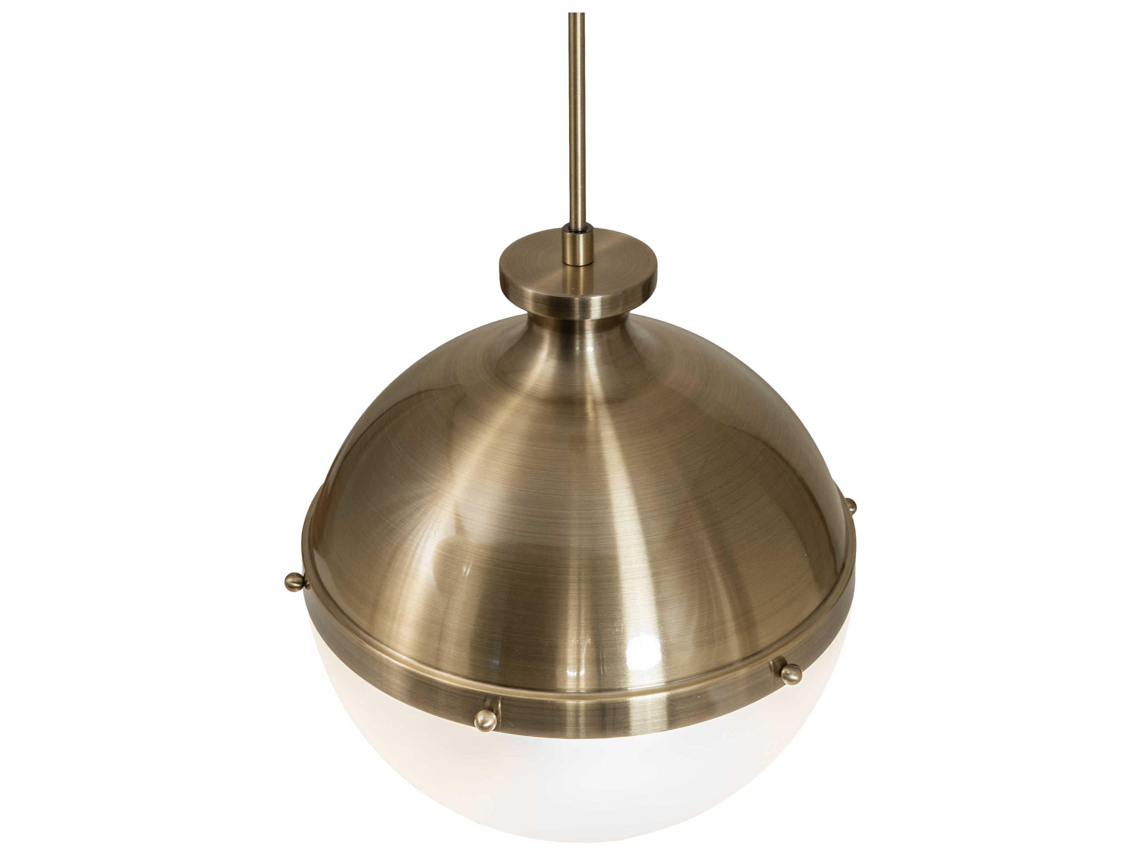 Meyda Huevo 2-Light Antique Bronze Glass Globe Pendant