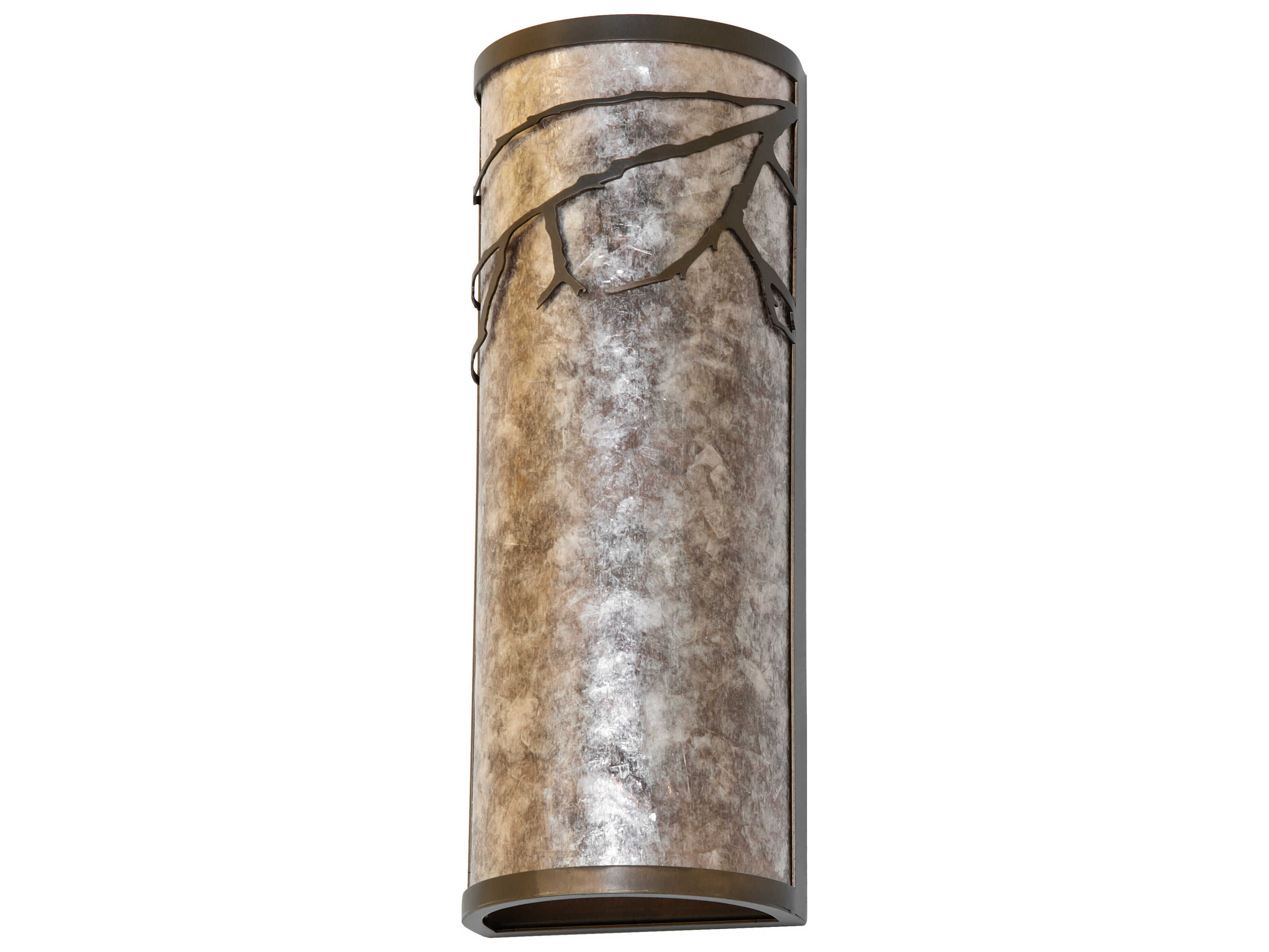 Meyda Branches 2-Light Antique Copper Glass Wall Sconce