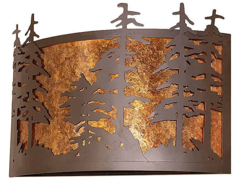 Meyda Pines 2-Light Oil Rubbed Bronze Wall Sconce