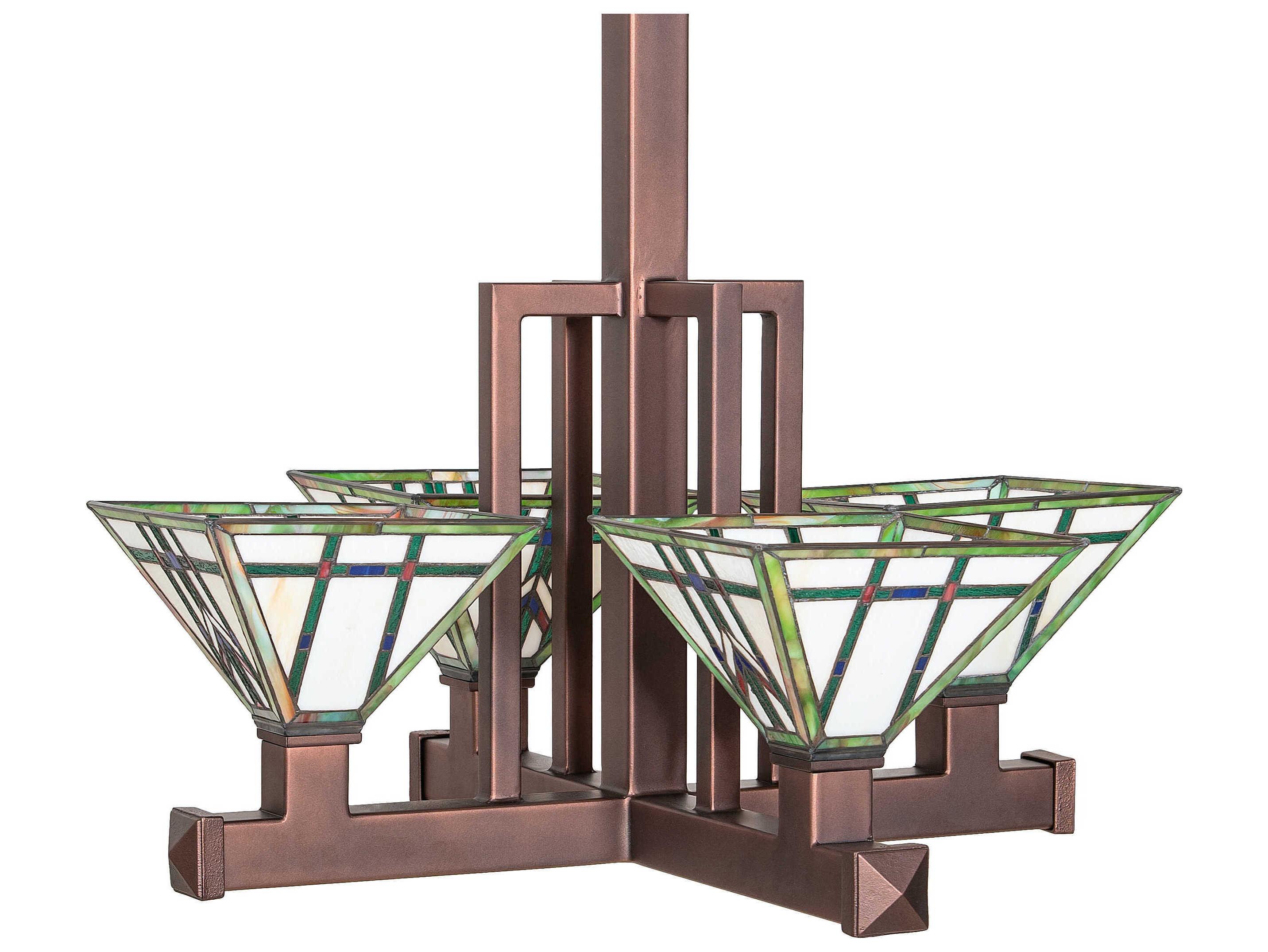 Meyda Prairie Wheat 4-Light Cinnamon Coffee Metallic Brown Pendant