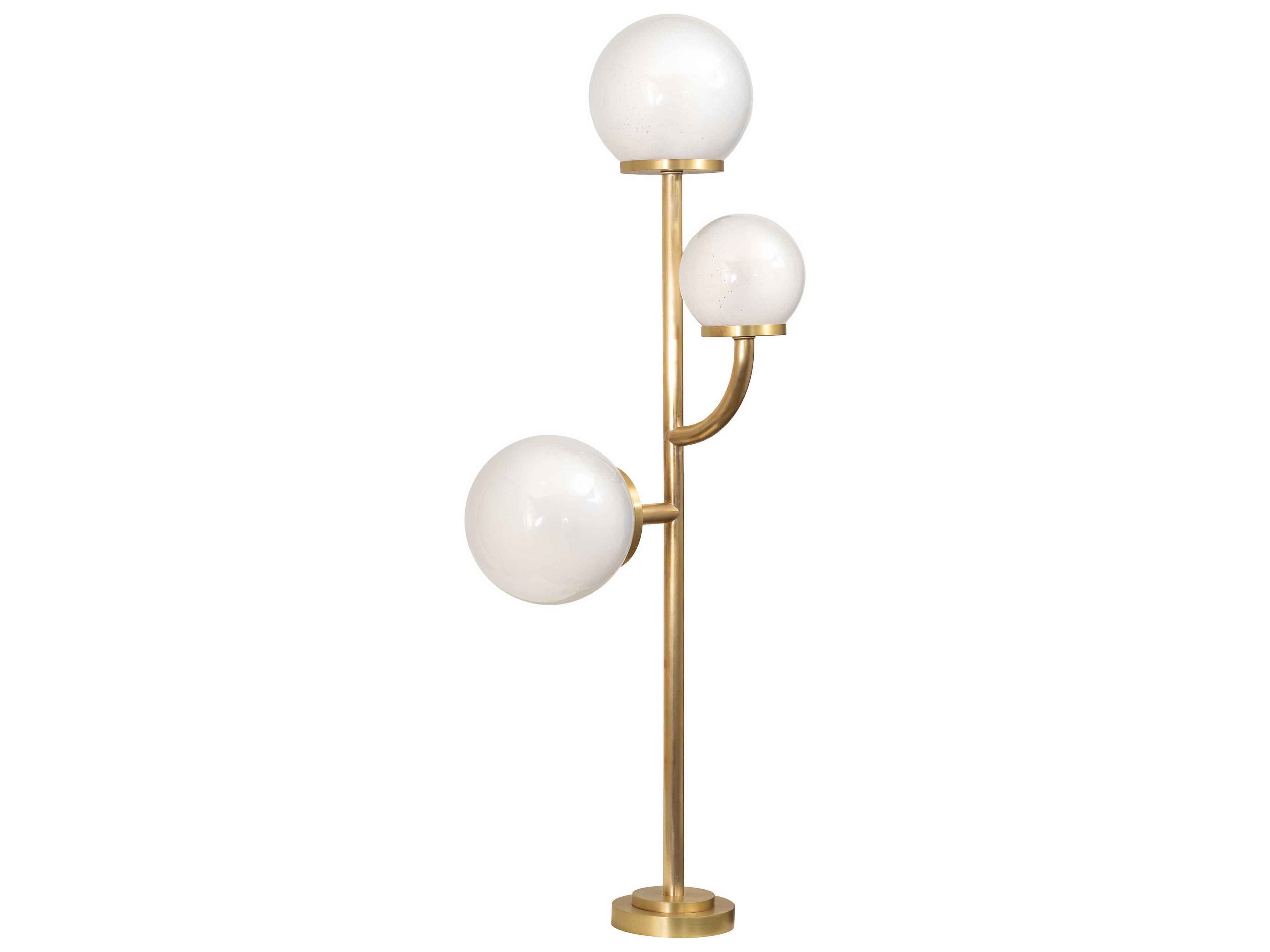 Meyda Bola Brushed Brass Floor Lamp