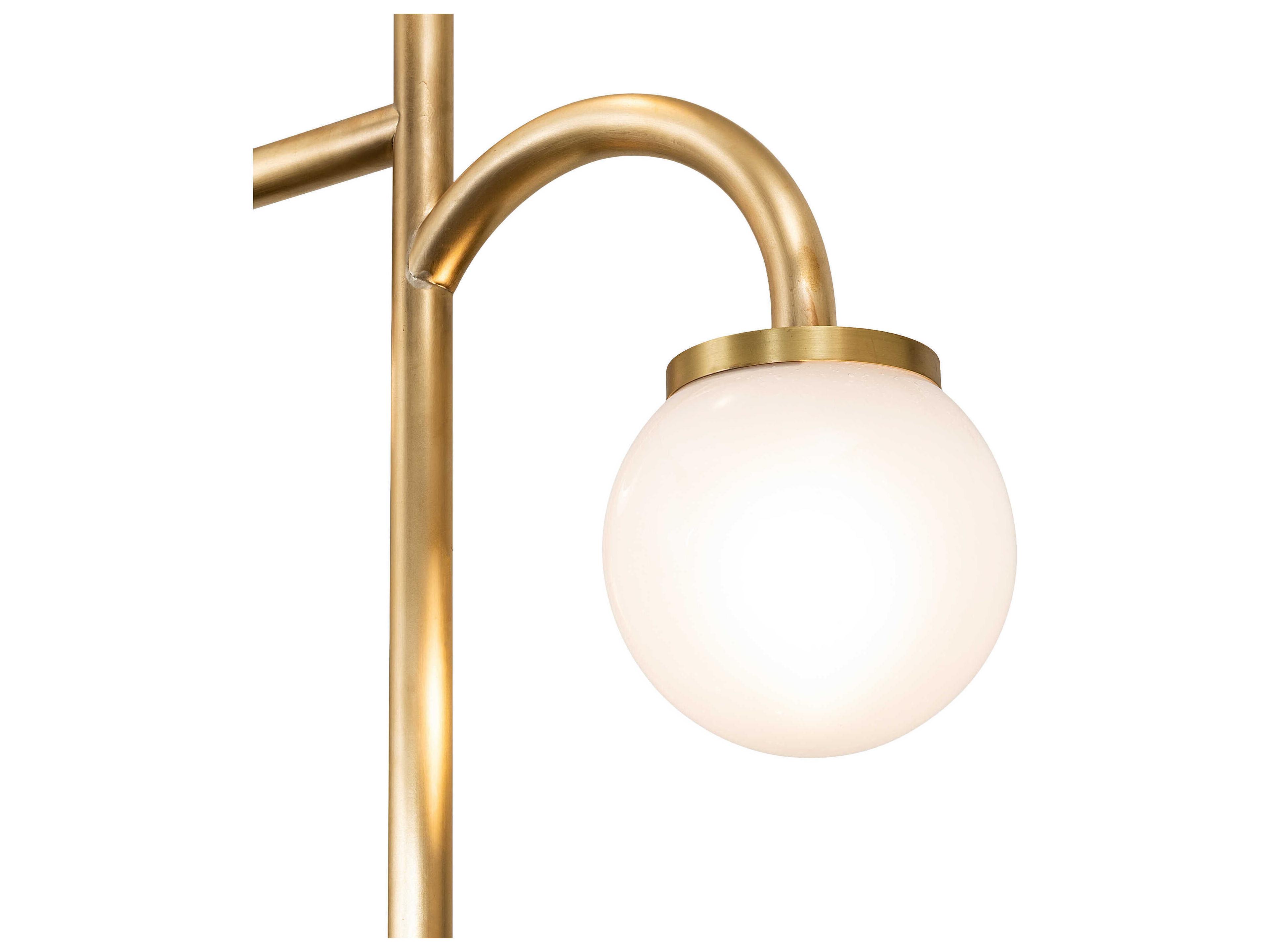 Meyda Bola Brushed Brass Buffet Lamp