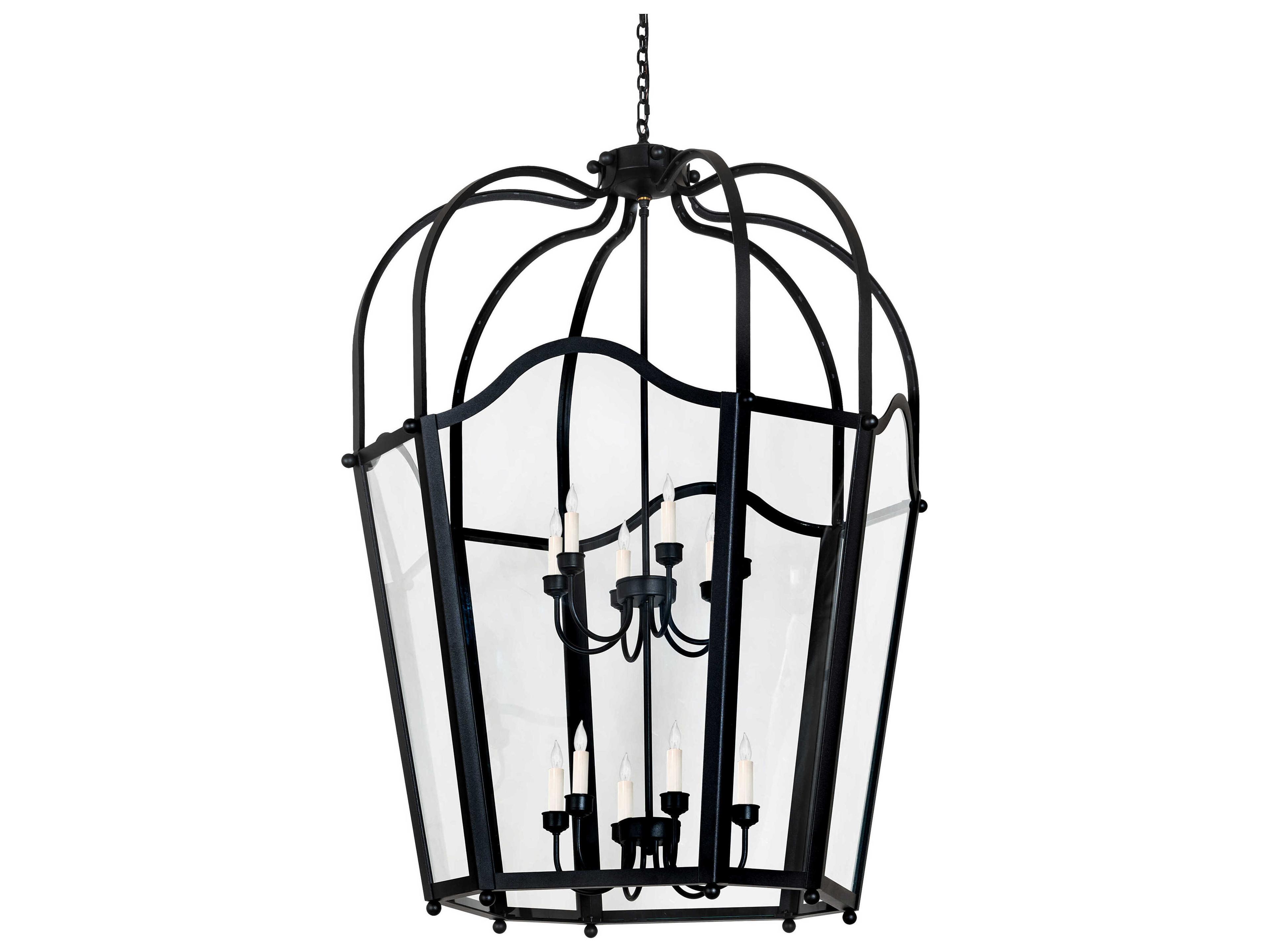Meyda Citadel 12-Light Textured Black Tiered Pendant