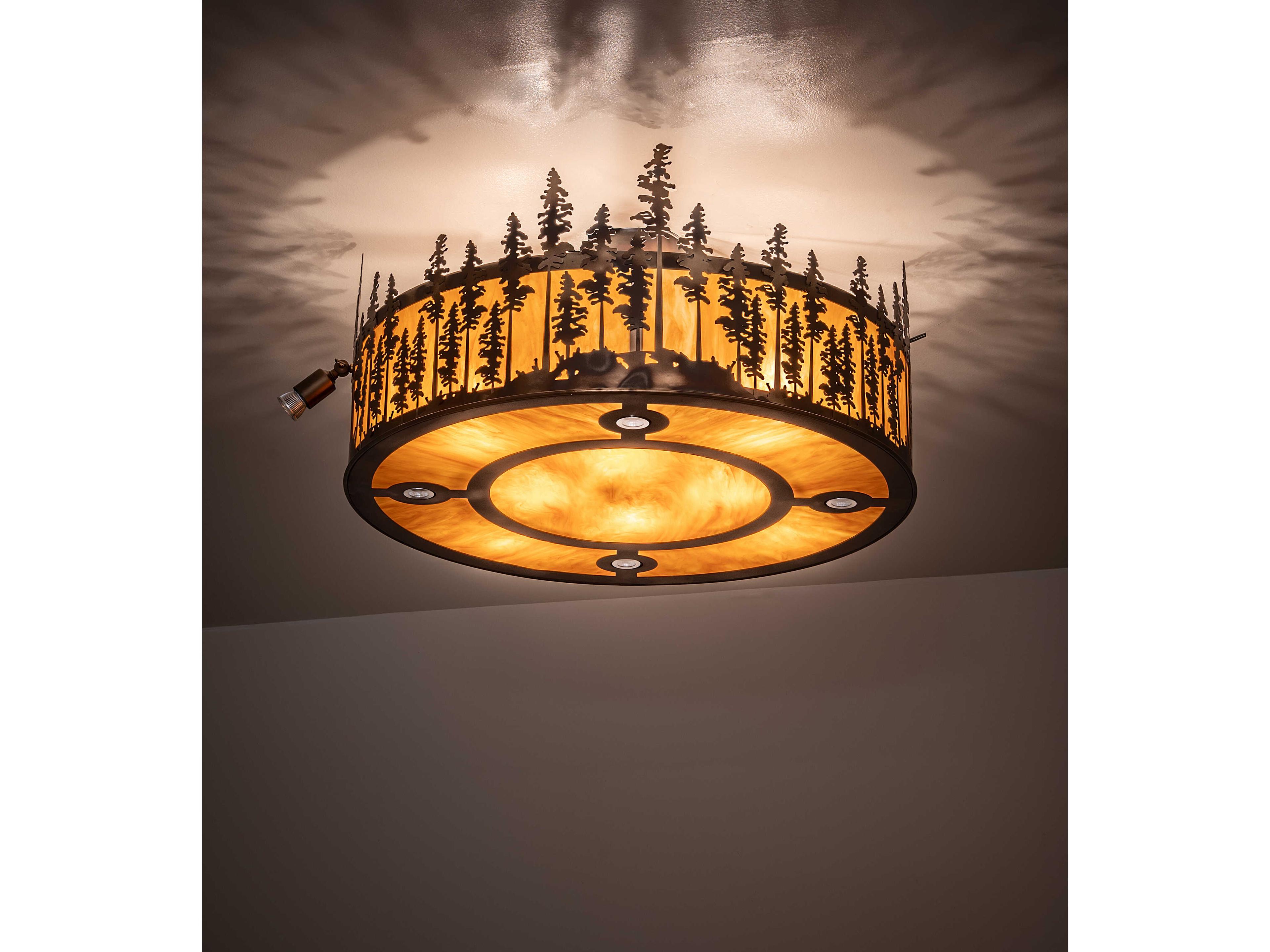 Meyda Personalized 8-Light Ambra Sienna Idalight Copper Pendant