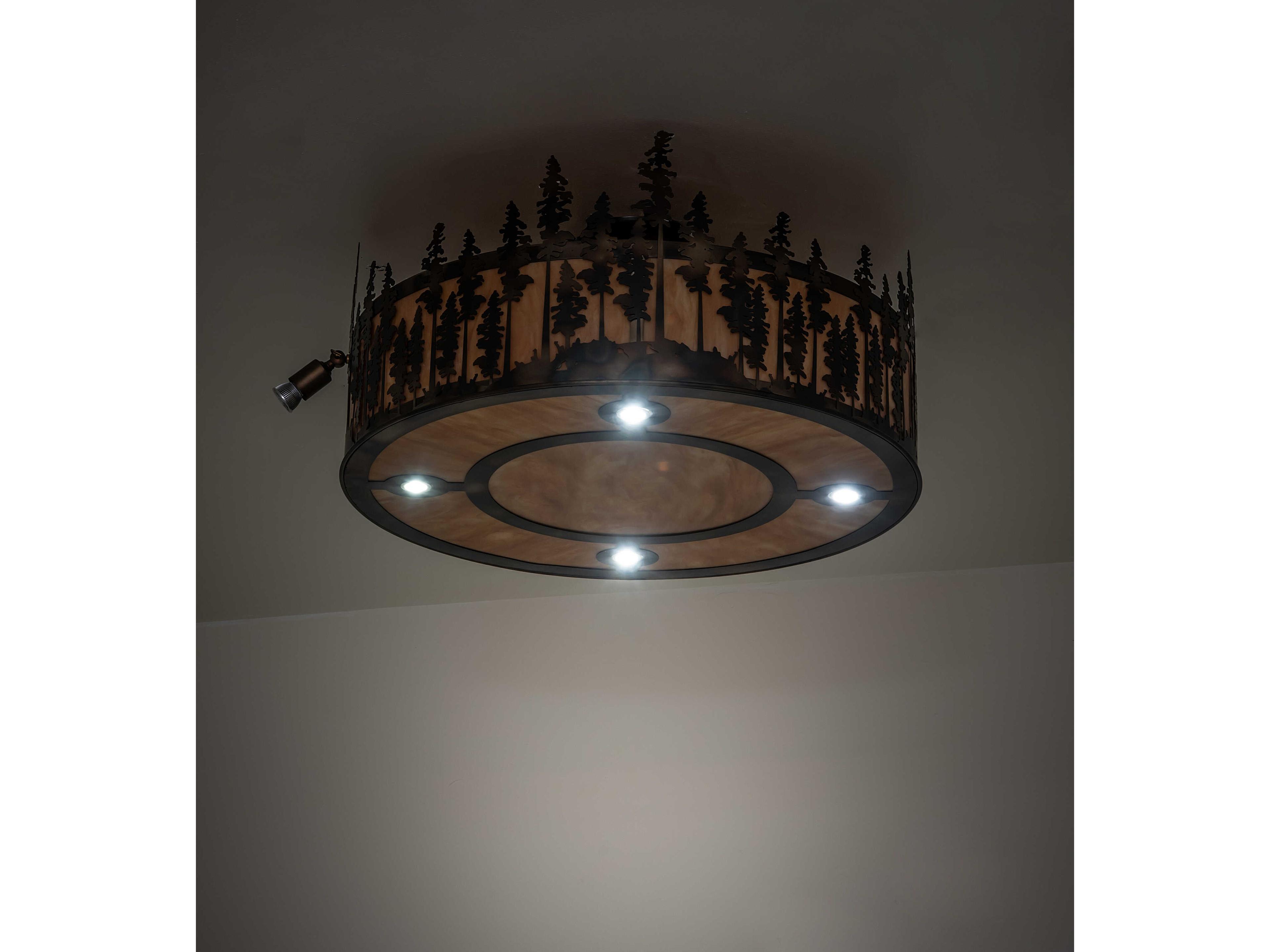 Meyda Personalized 8-Light Ambra Sienna Idalight Copper Pendant