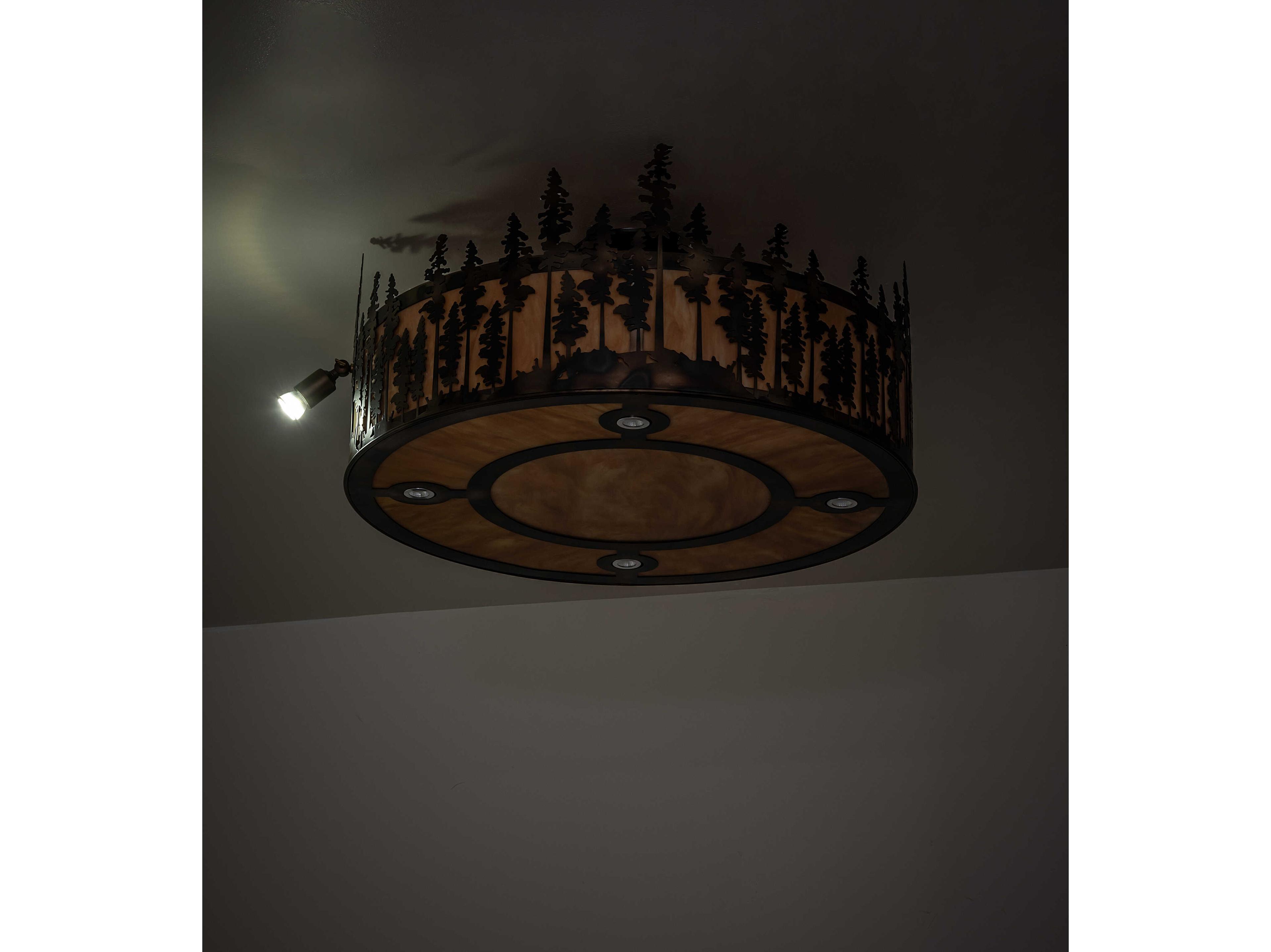 Meyda Personalized 8-Light Ambra Sienna Idalight Copper Pendant