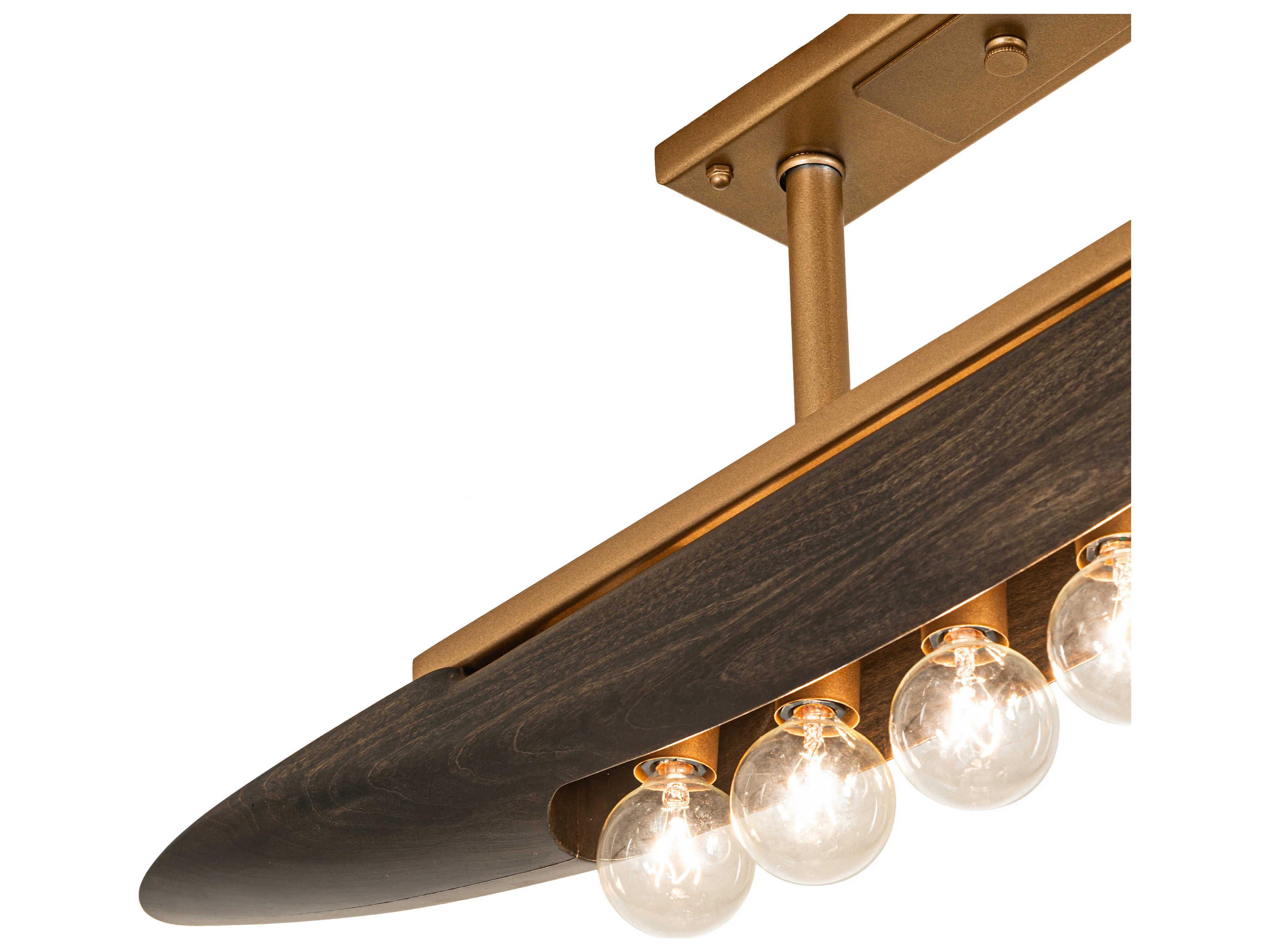 Meyda Anahata 6-Light Gold Metallic Island Pendant