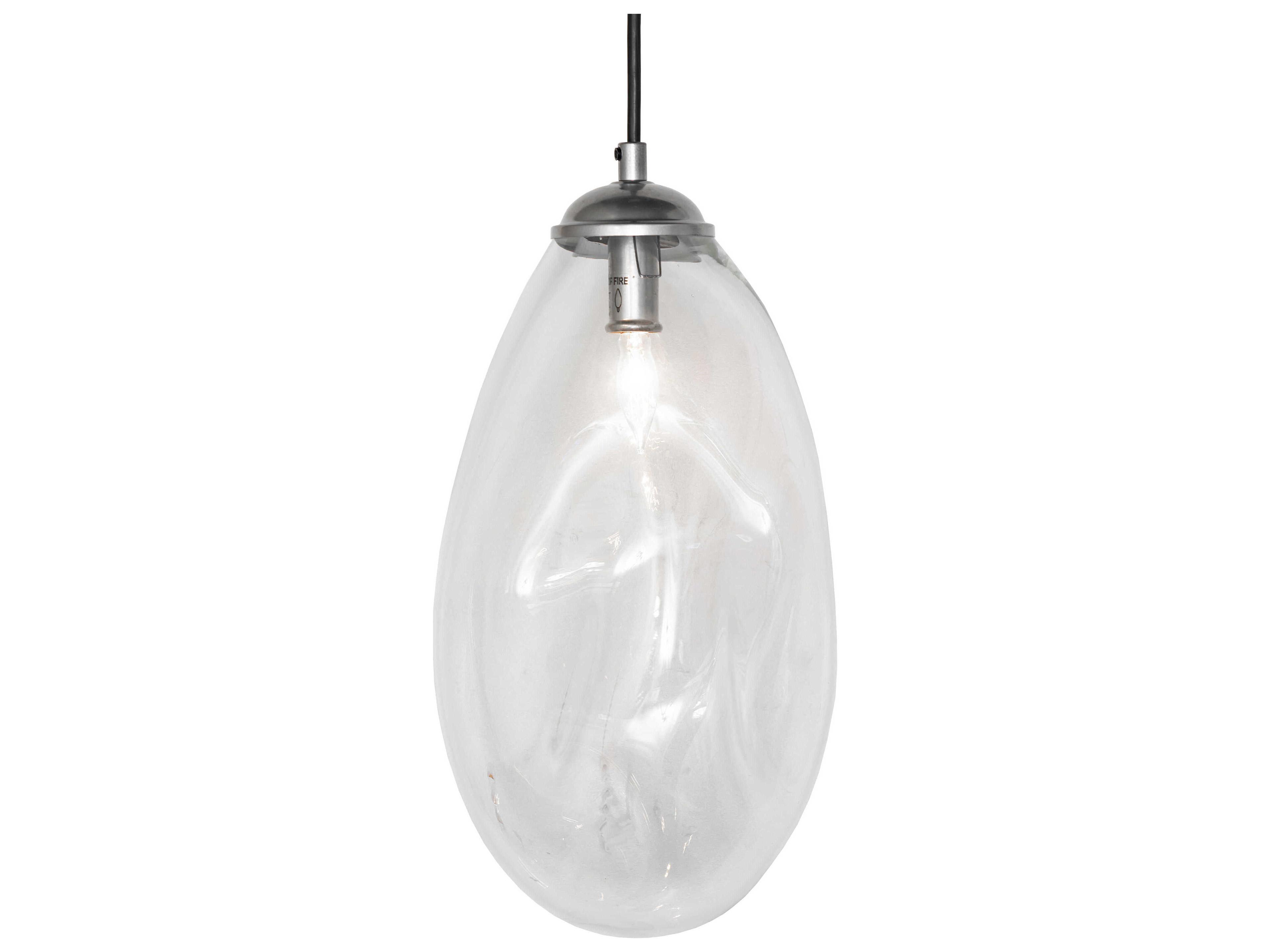 Meyda Celine 1-Light Extreme Chrome Clear Mini Pendant