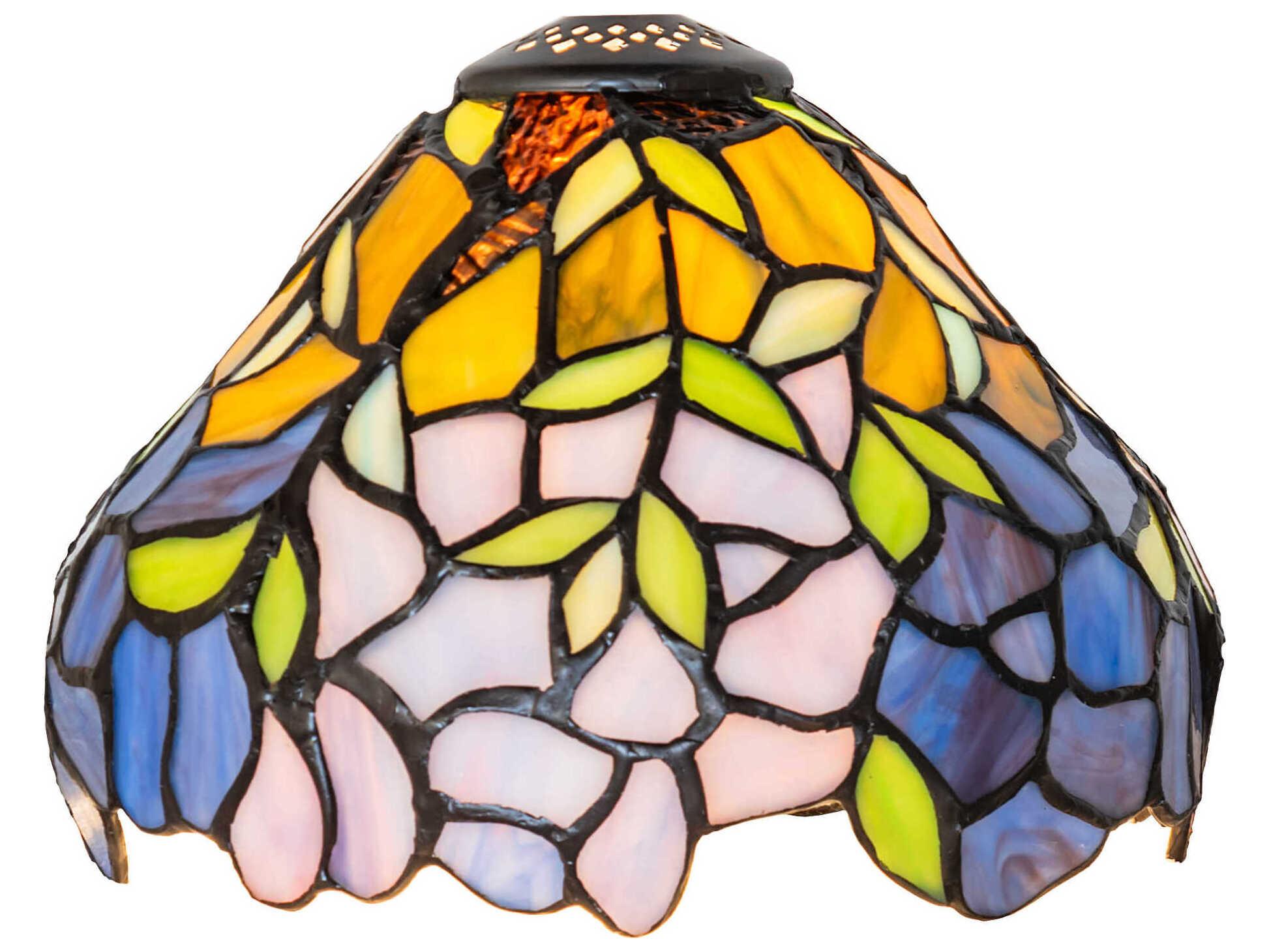 Meyda Laburnum Petal Pink / Amethyst Blue / Dark Mauve / Light Green Shade