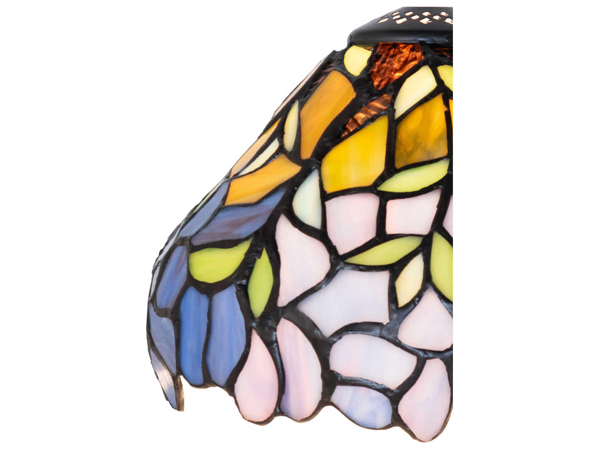 Meyda Laburnum Petal Pink / Amethyst Blue / Dark Mauve / Light Green Shade