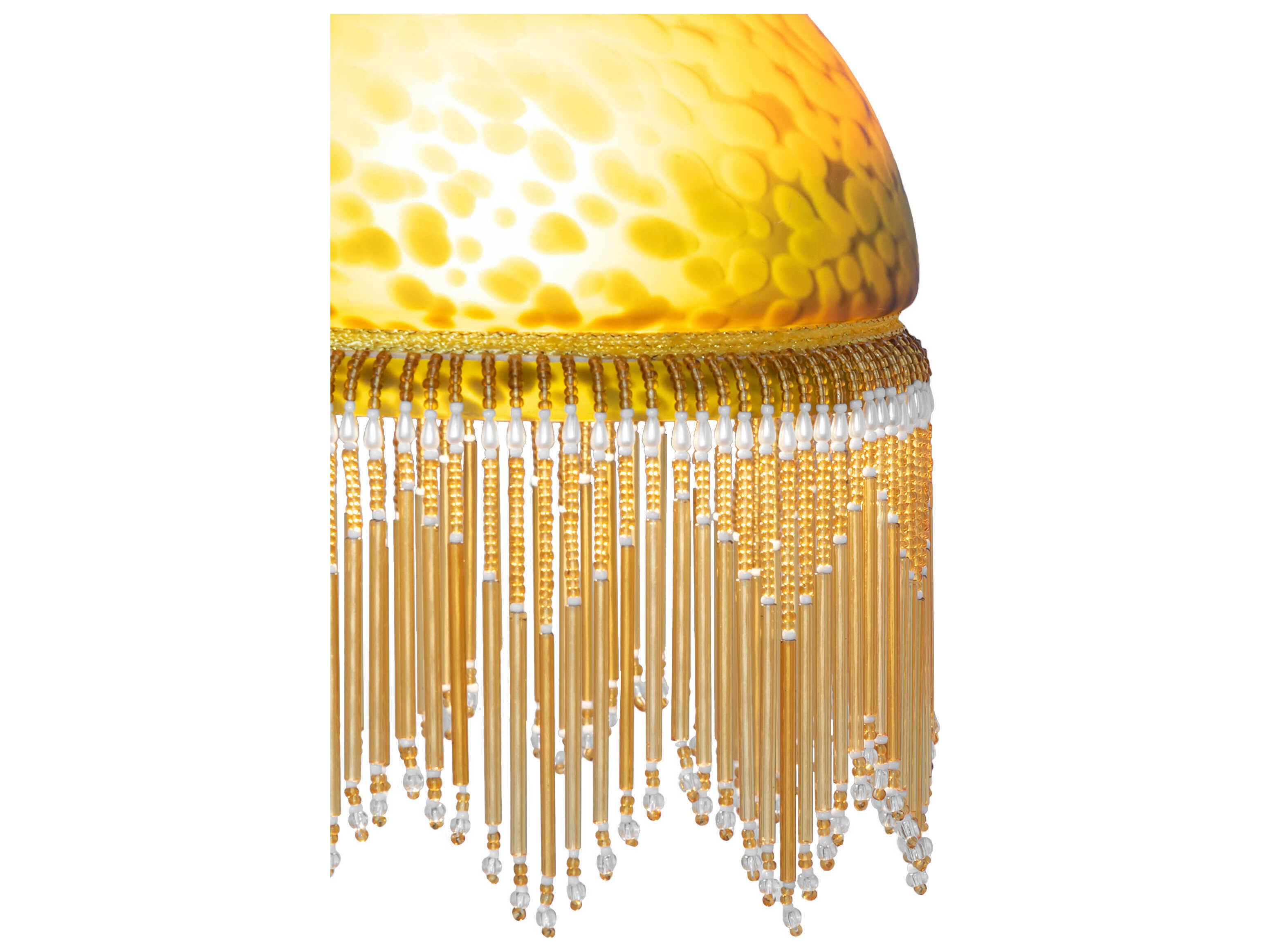 Meyda Roussillon 1-Light Mahogany Bronze Glass Dome Mini Pendant