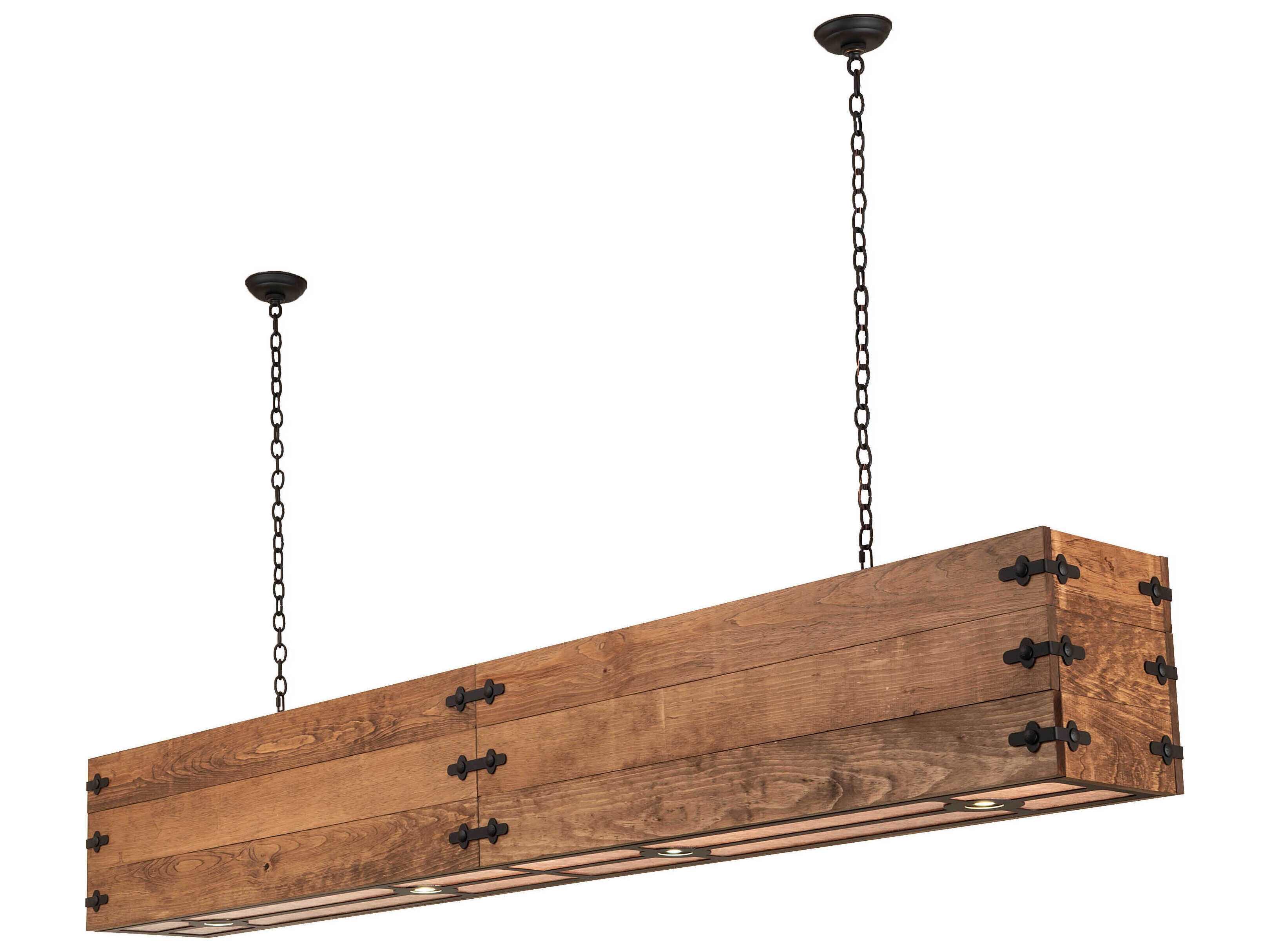 Meyda Reclamare 8-Light 4-Light Oil Rubbed Bronze Island Pendant