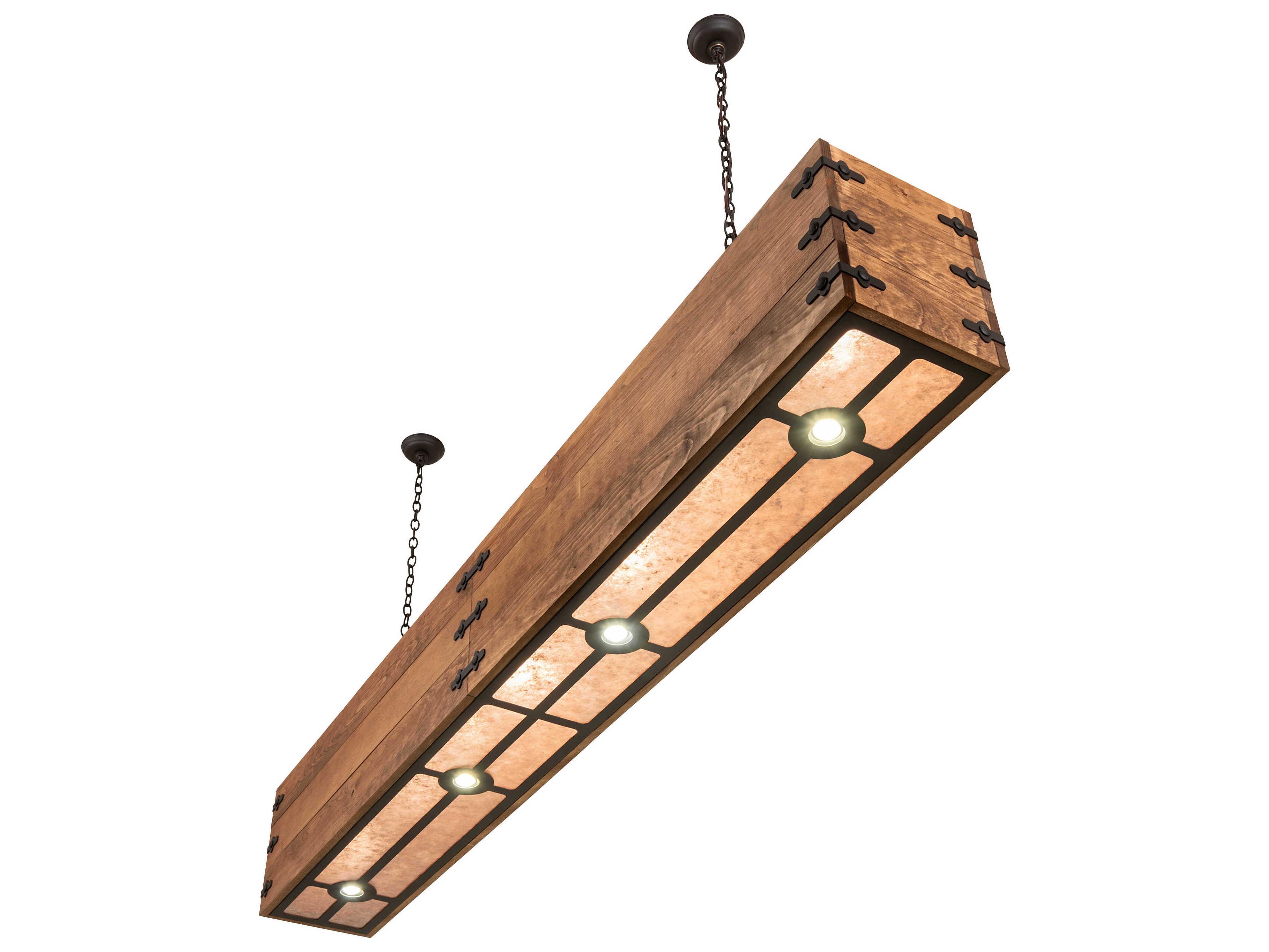 Meyda Reclamare 8-Light 4-Light Oil Rubbed Bronze Island Pendant