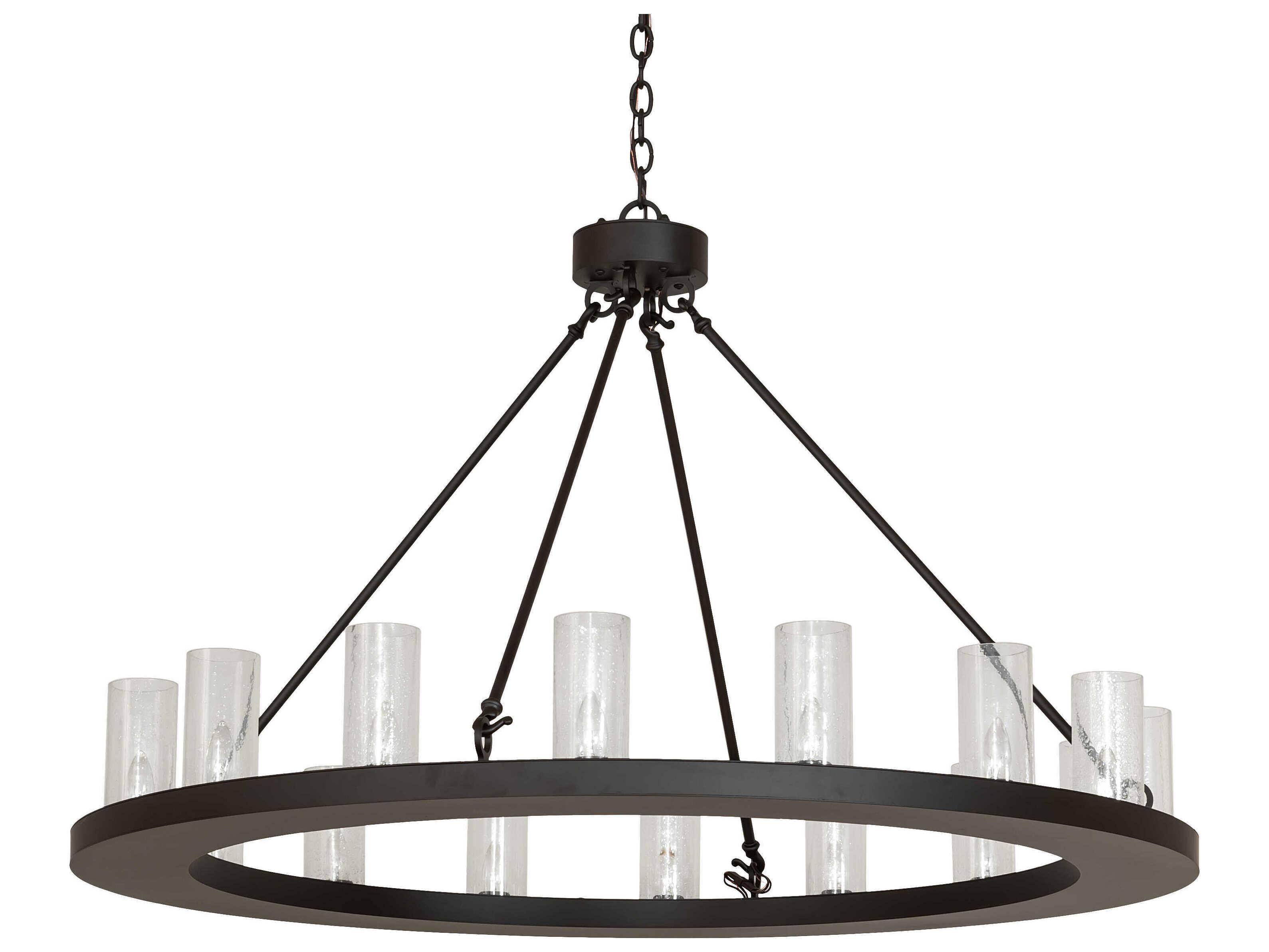 Meyda Loxley 16-Light Oil Rubbed Bronze Black Cylinder Chandelier
