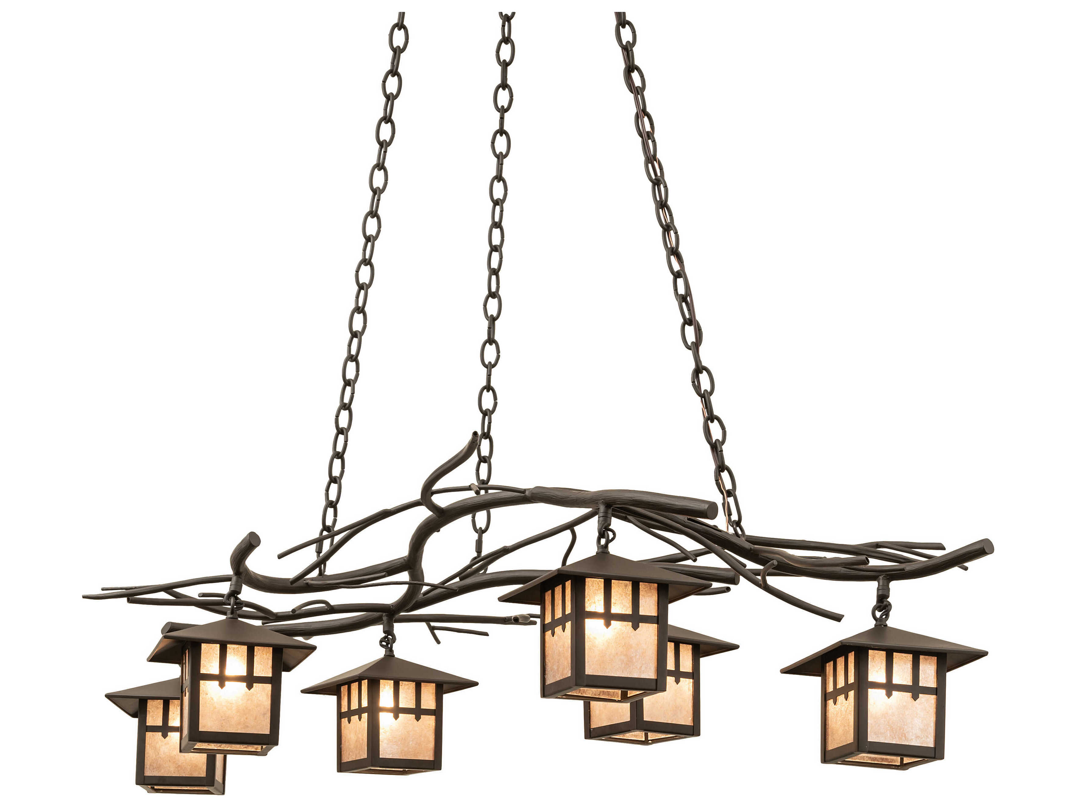 Meyda Winter Solstice 6-Light Oil Rubbed Bronze Island Pendant