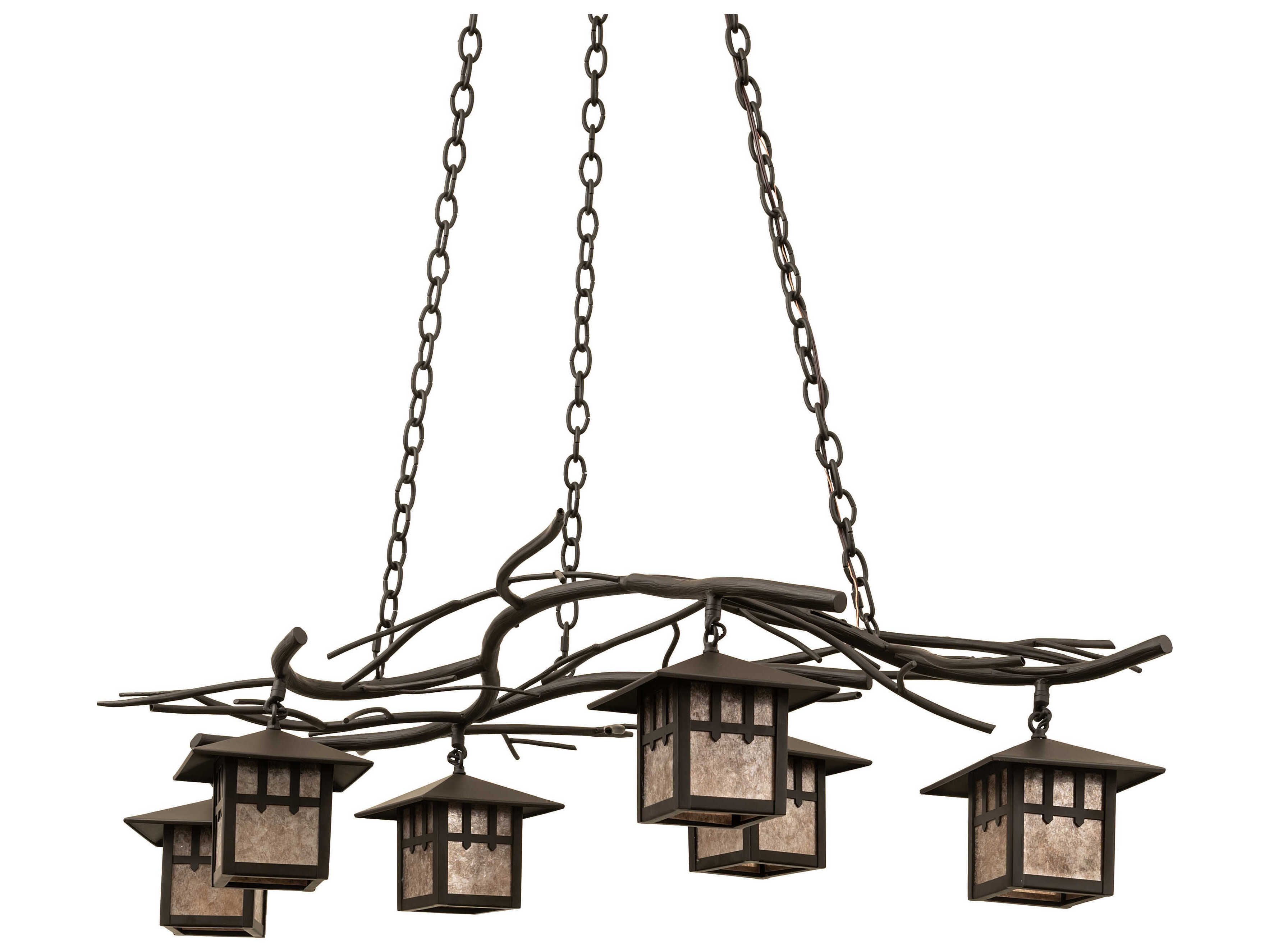 Meyda Winter Solstice 6-Light Oil Rubbed Bronze Island Pendant