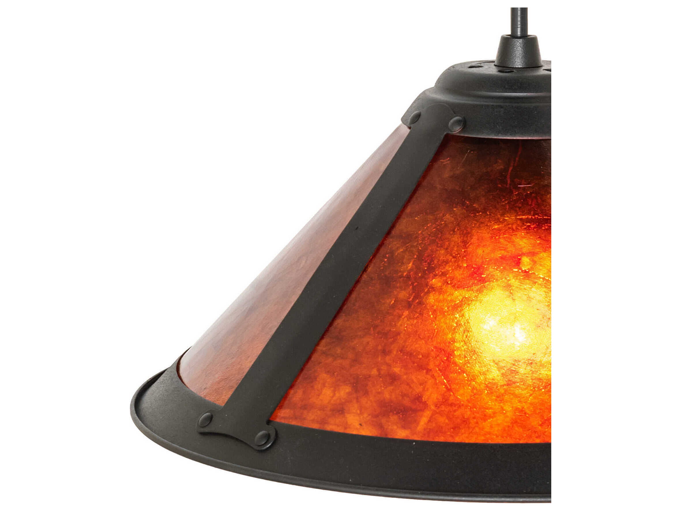 Meyda Sutter 1-Light Mahogany Bronze Mini Pendant