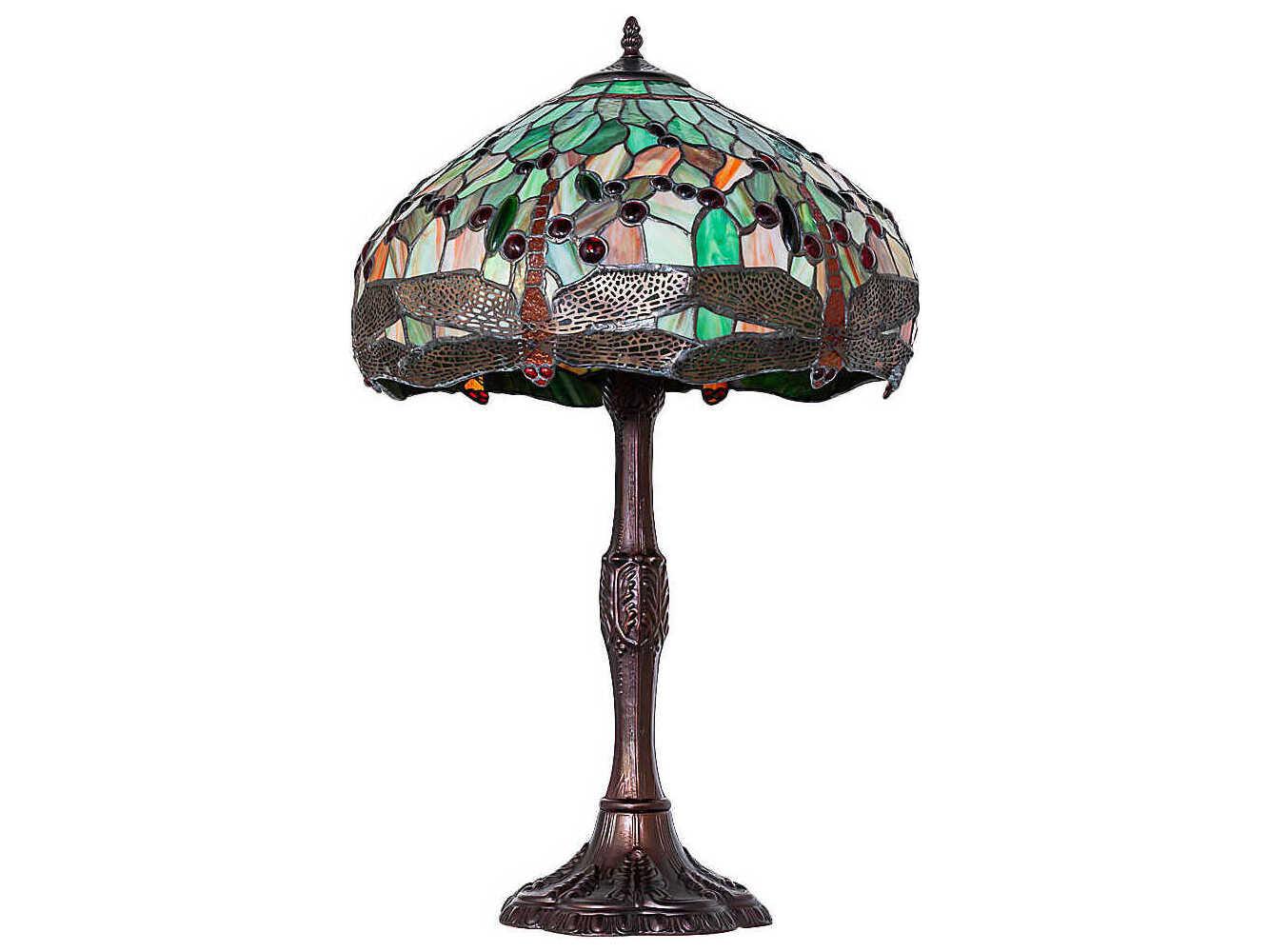 Meyda Tiffany Hanginghead Dragonfly Mahogany Bronze Buffet Lamp
