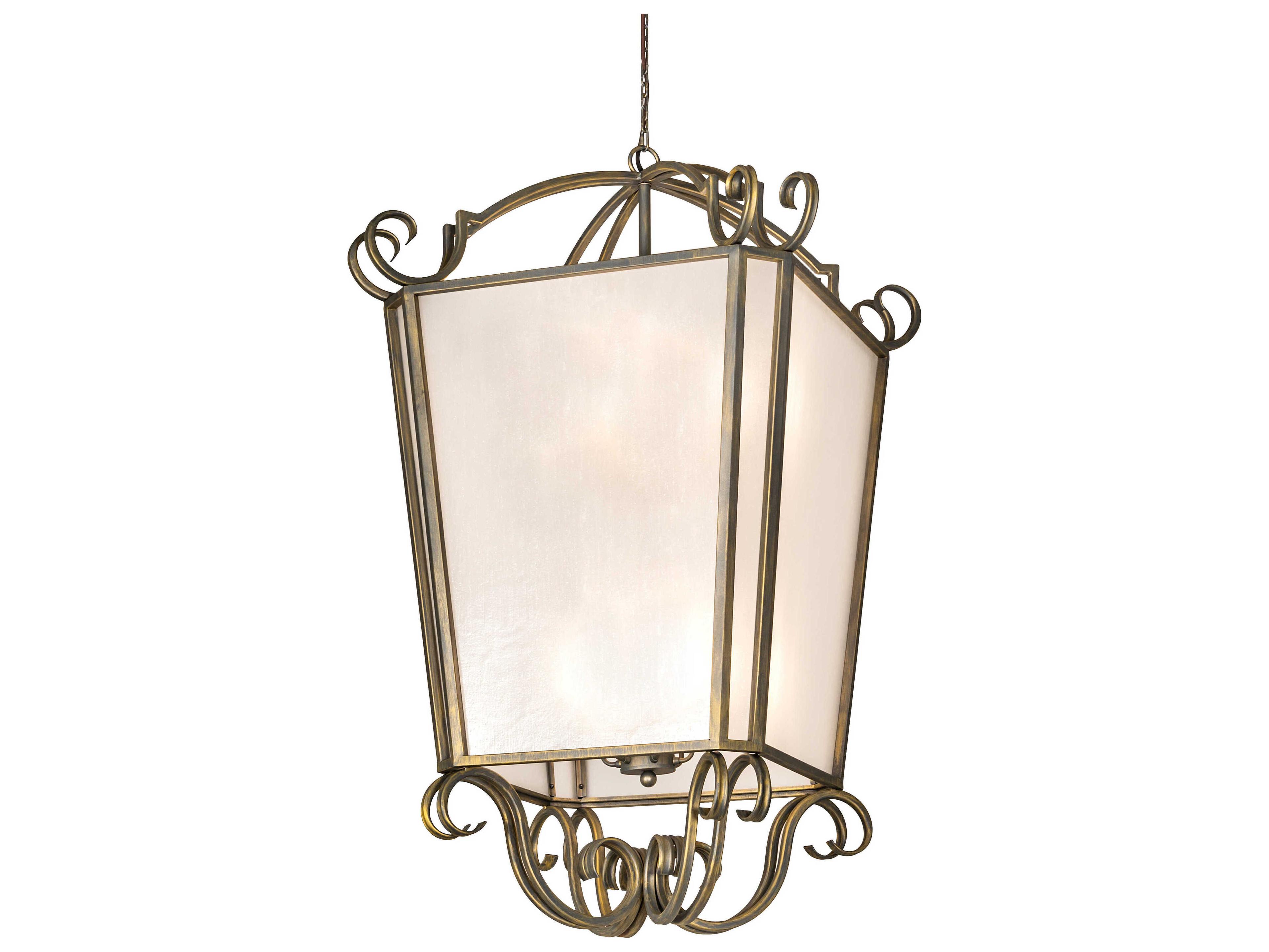 Meyda Marin 12-Light Antique Brass Lantern Pendant