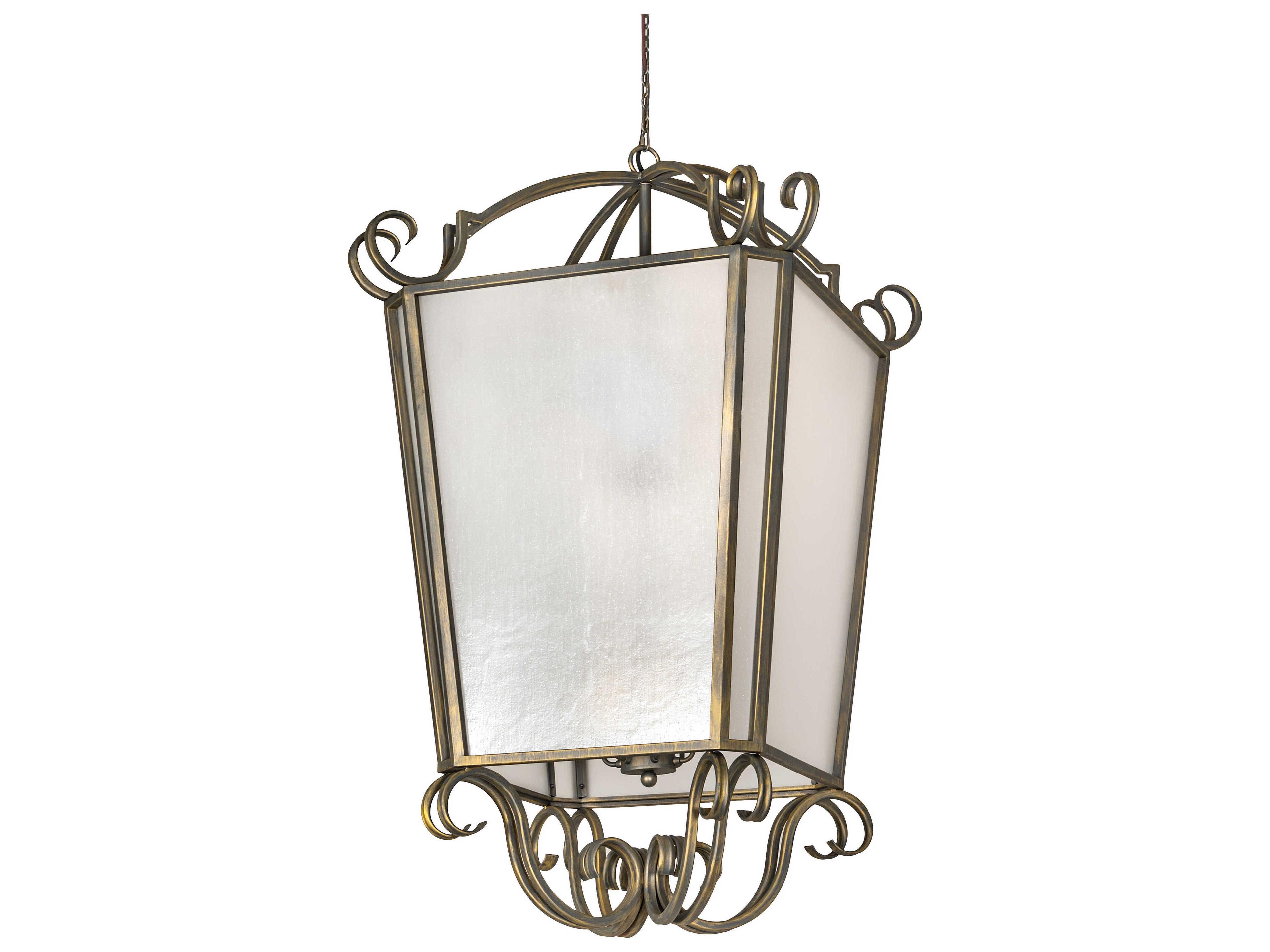 Meyda Marin 12-Light Antique Brass Lantern Pendant
