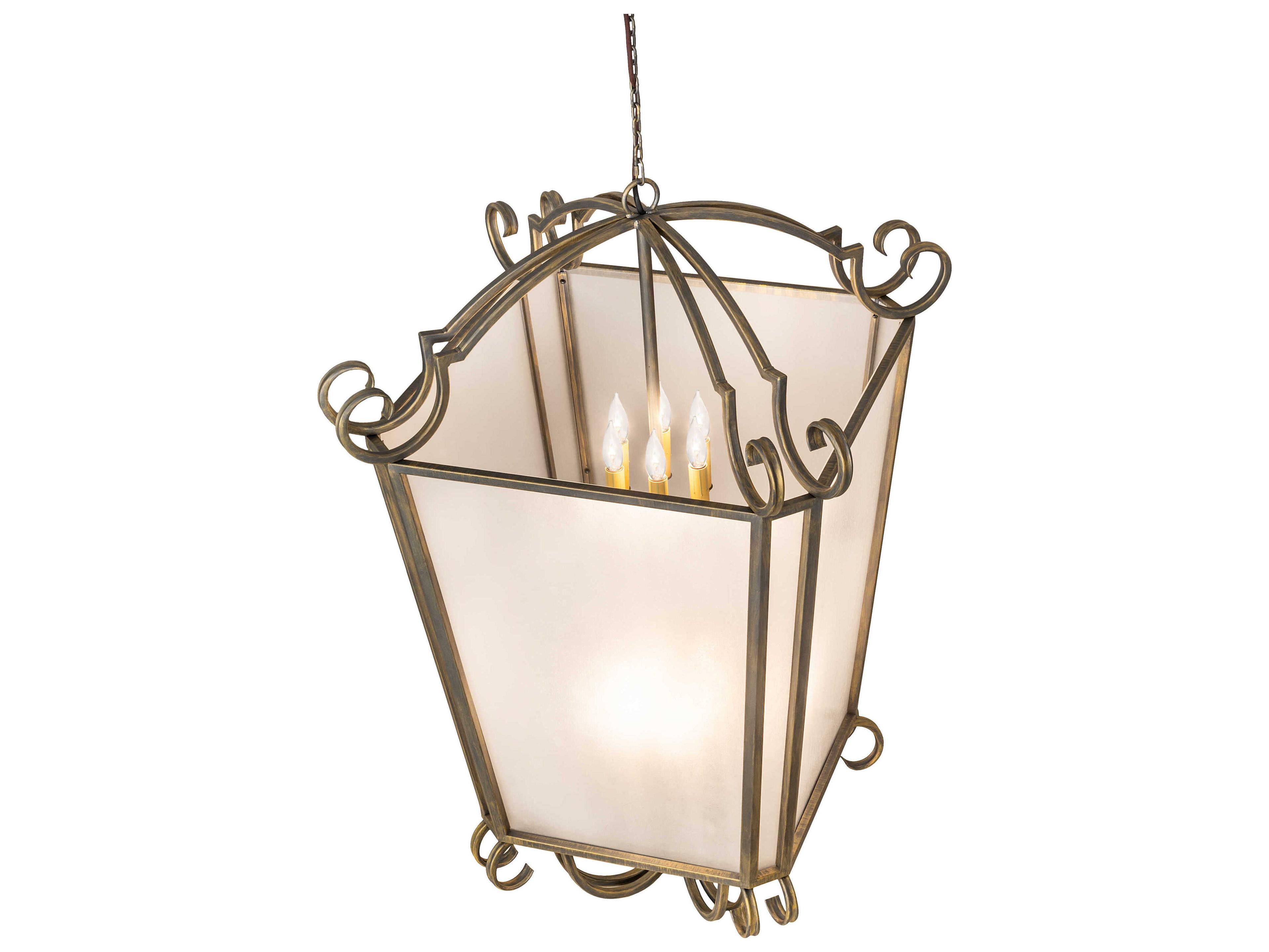 Meyda Marin 12-Light Antique Brass Lantern Pendant